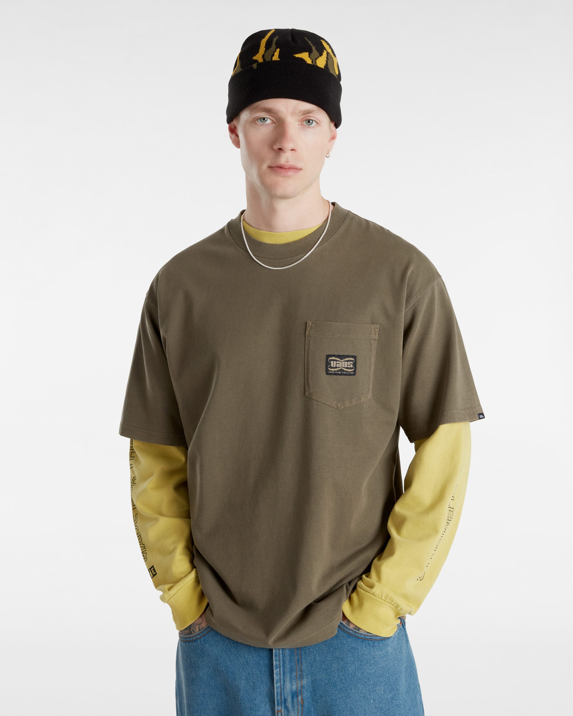 Hyper Patch Pocket TShirt VANS Brown ALT2