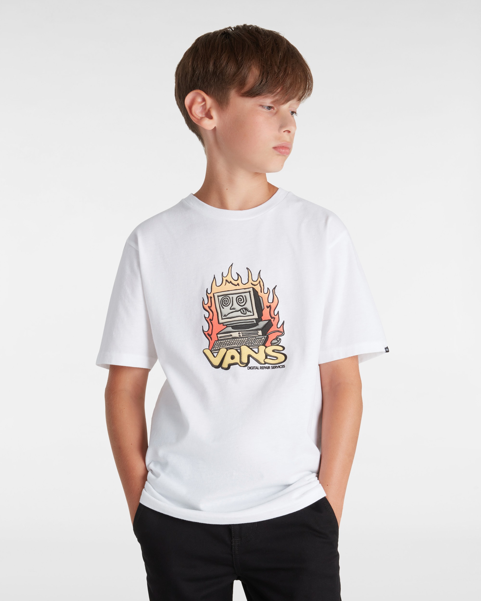 Kinder Digital Repair TShirt 814 Jahre VANS Wei ALT2