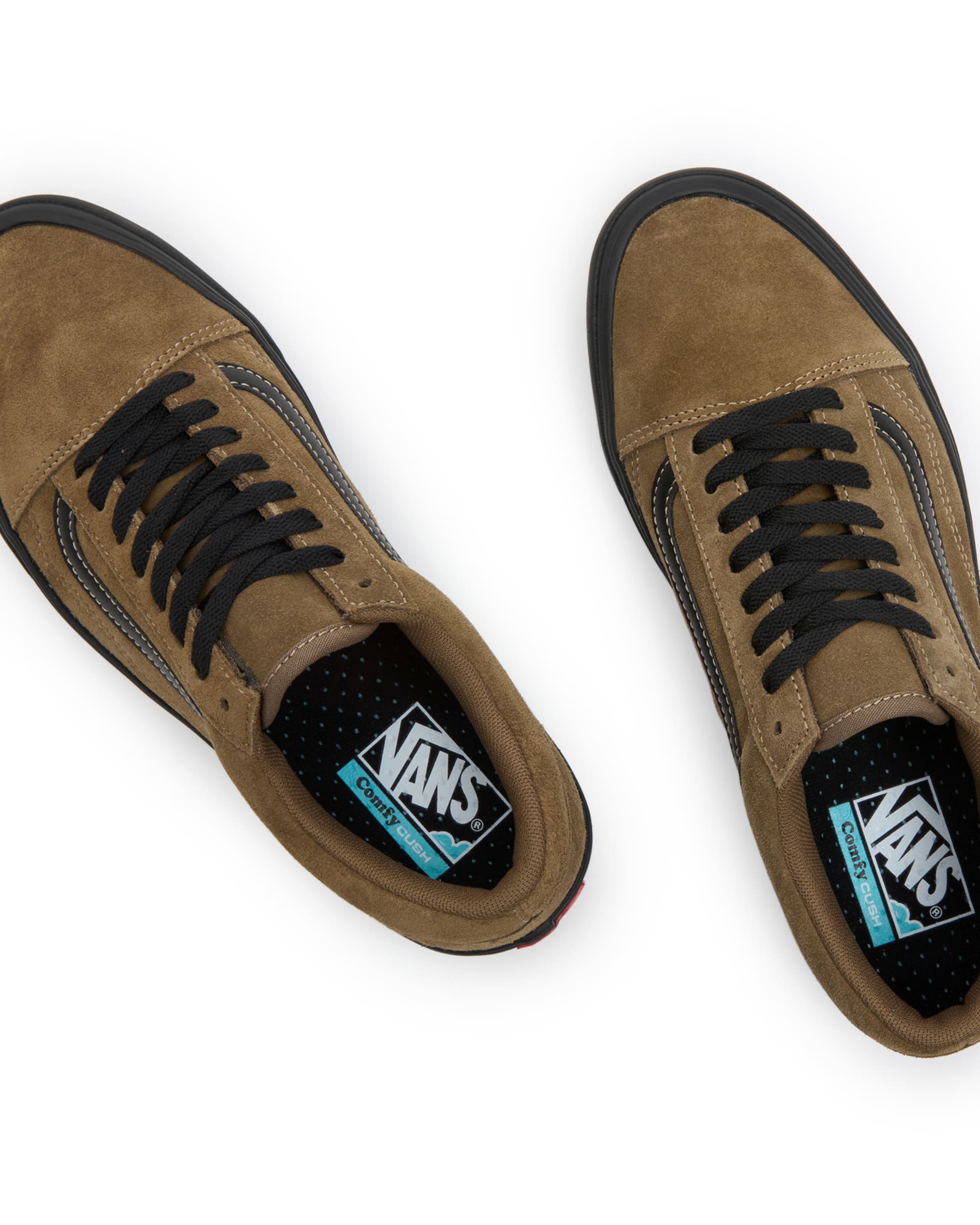 Old Skool ComfyCush Suede Shoes VANS Brown ALT1