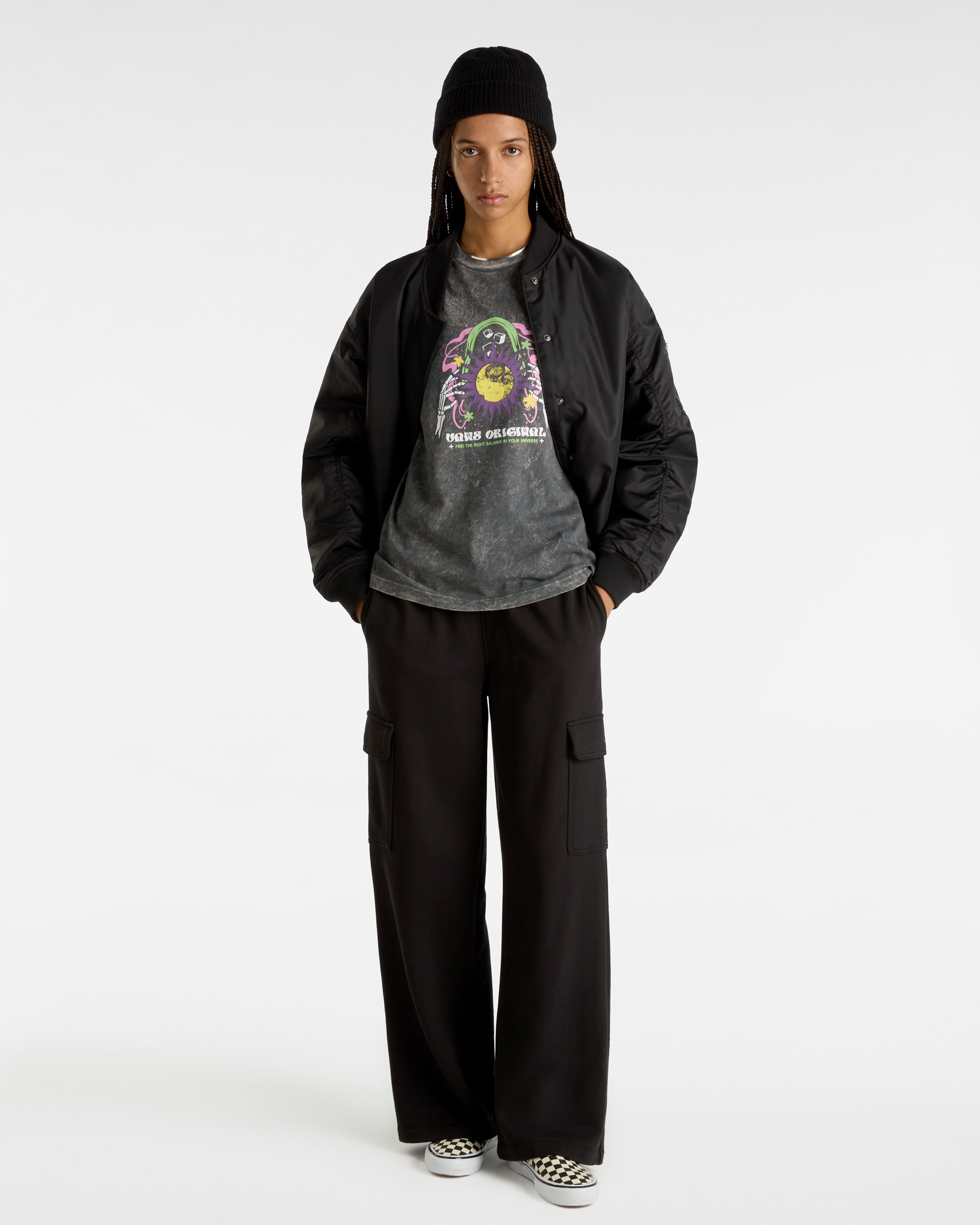 Camiseta Unibalance de corte masculino VANS Negro ALT4