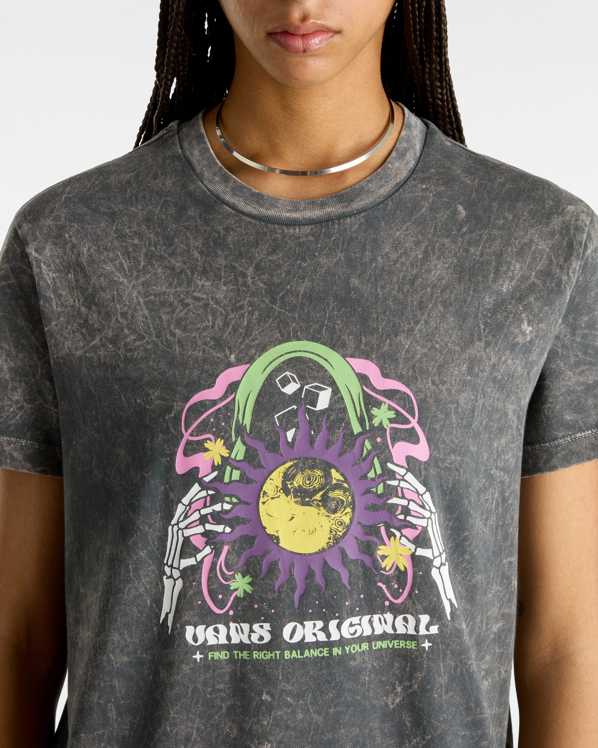 Camiseta Unibalance de corte masculino VANS Negro ALT5