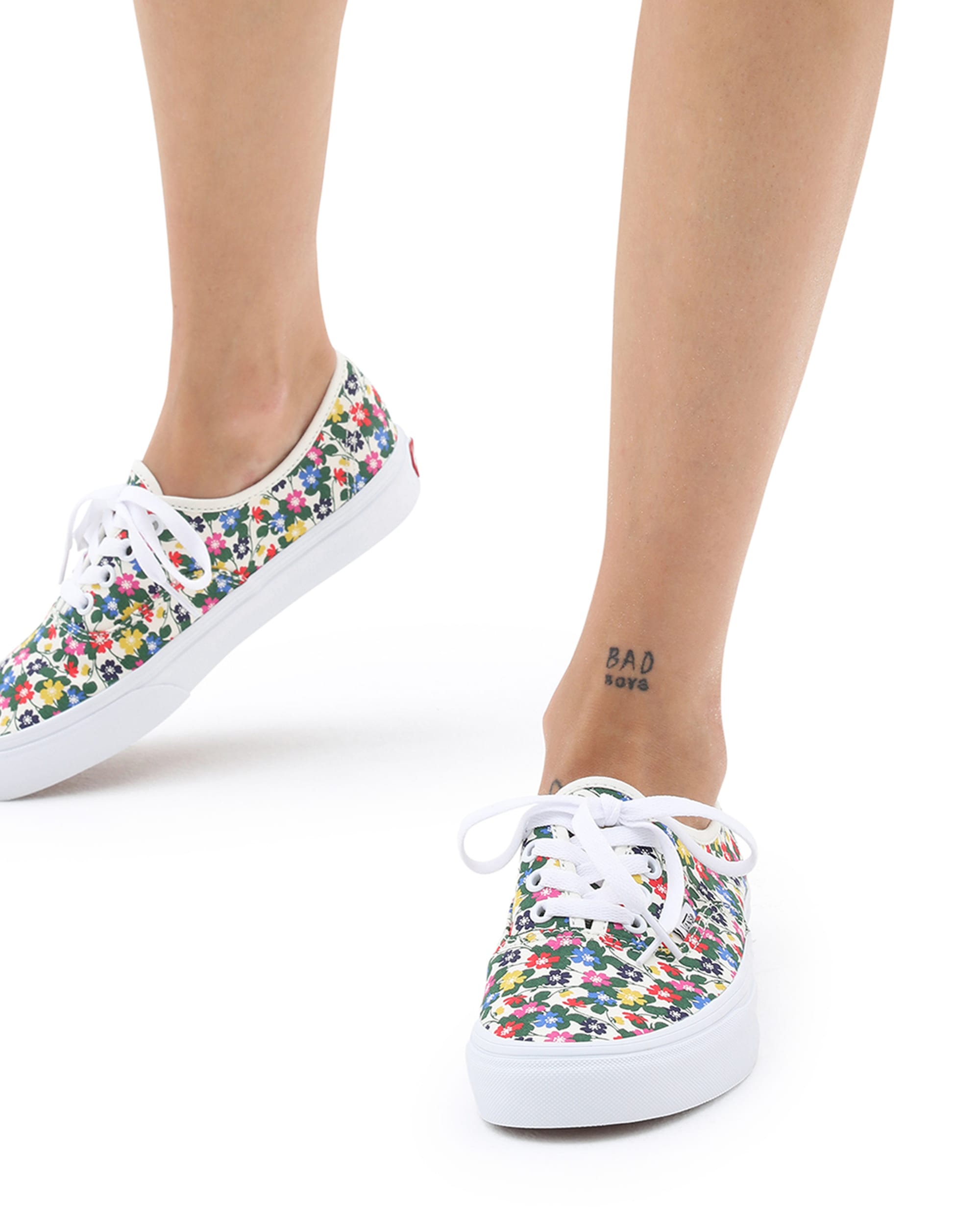 Floral Authentic Shoes VANS White ALT2