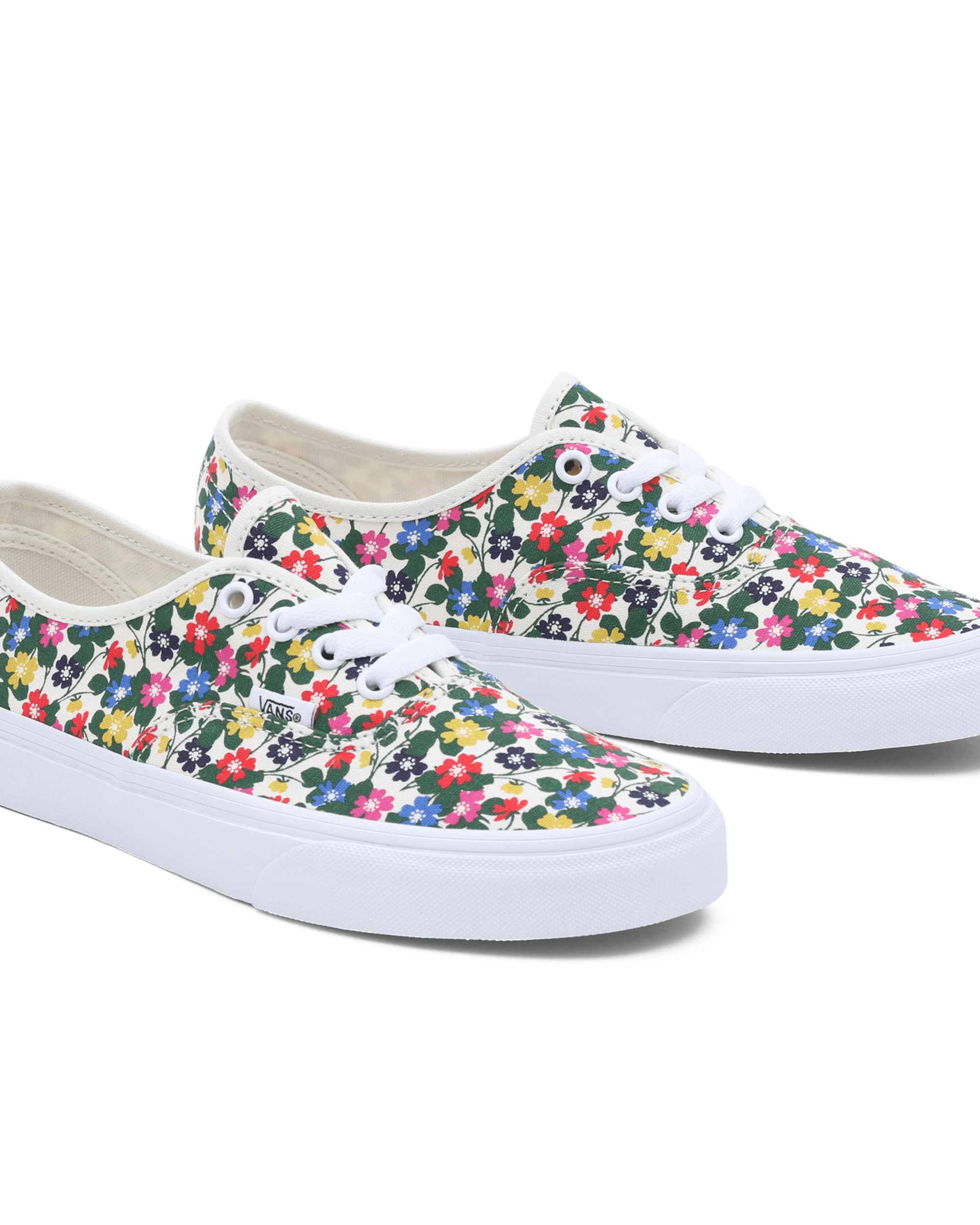 Floral Authentic Shoes VANS White HERO