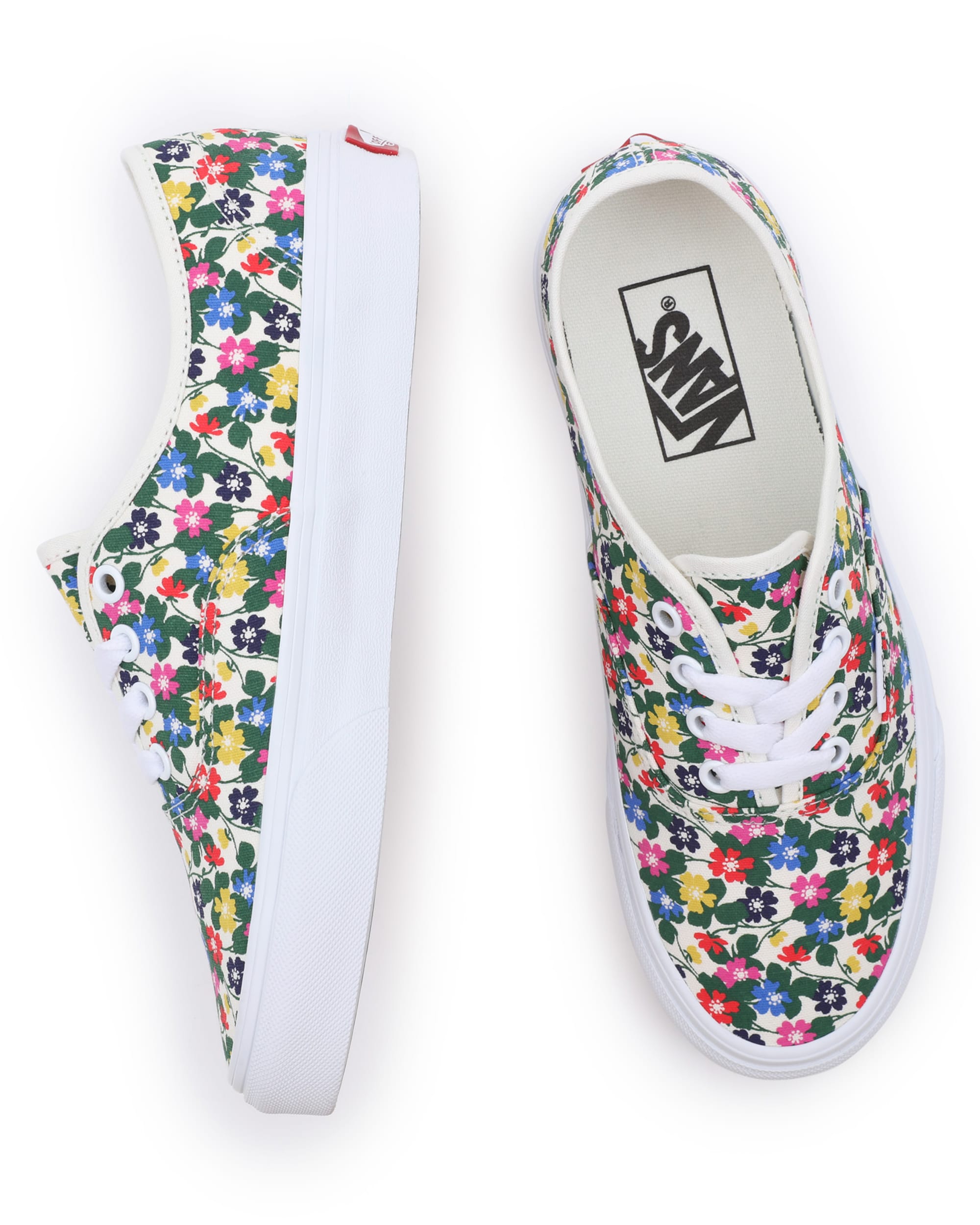 Floral Authentic Shoes VANS White ALT1