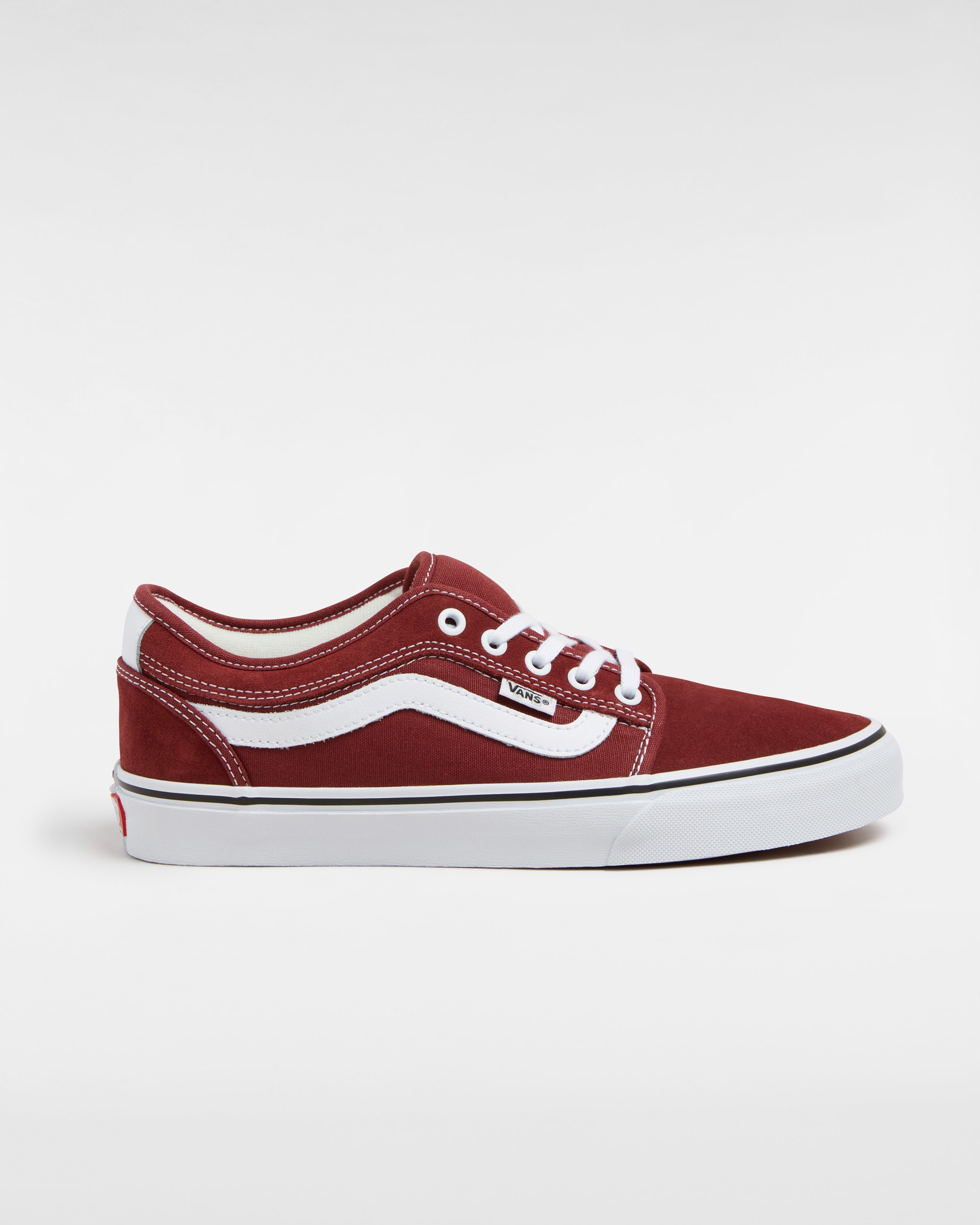 Skate Chukka Low Sidestripe Shoe VANS Burgundy HERO