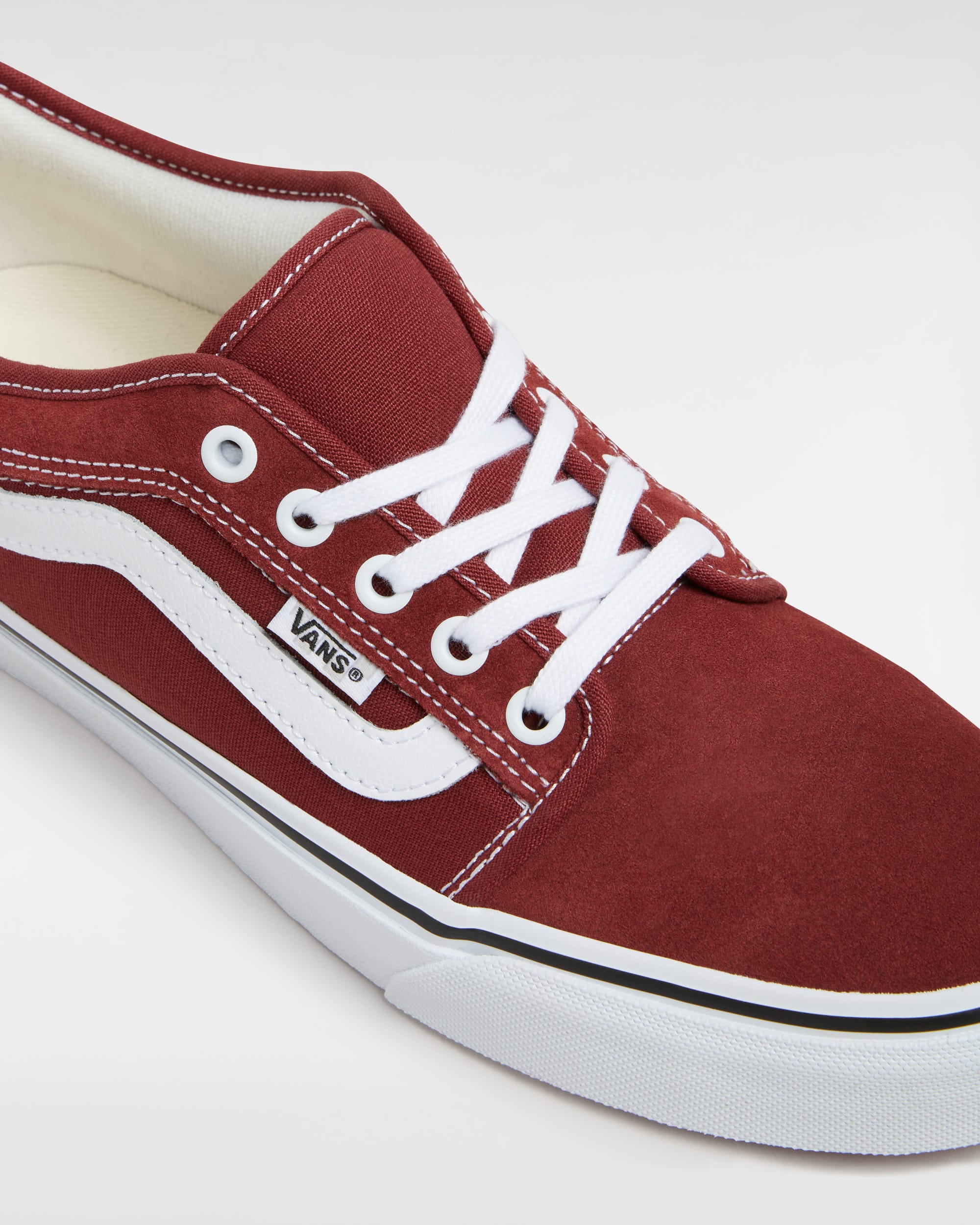 Skate Chukka Low Sidestripe Shoe VANS Burgundy ALT3