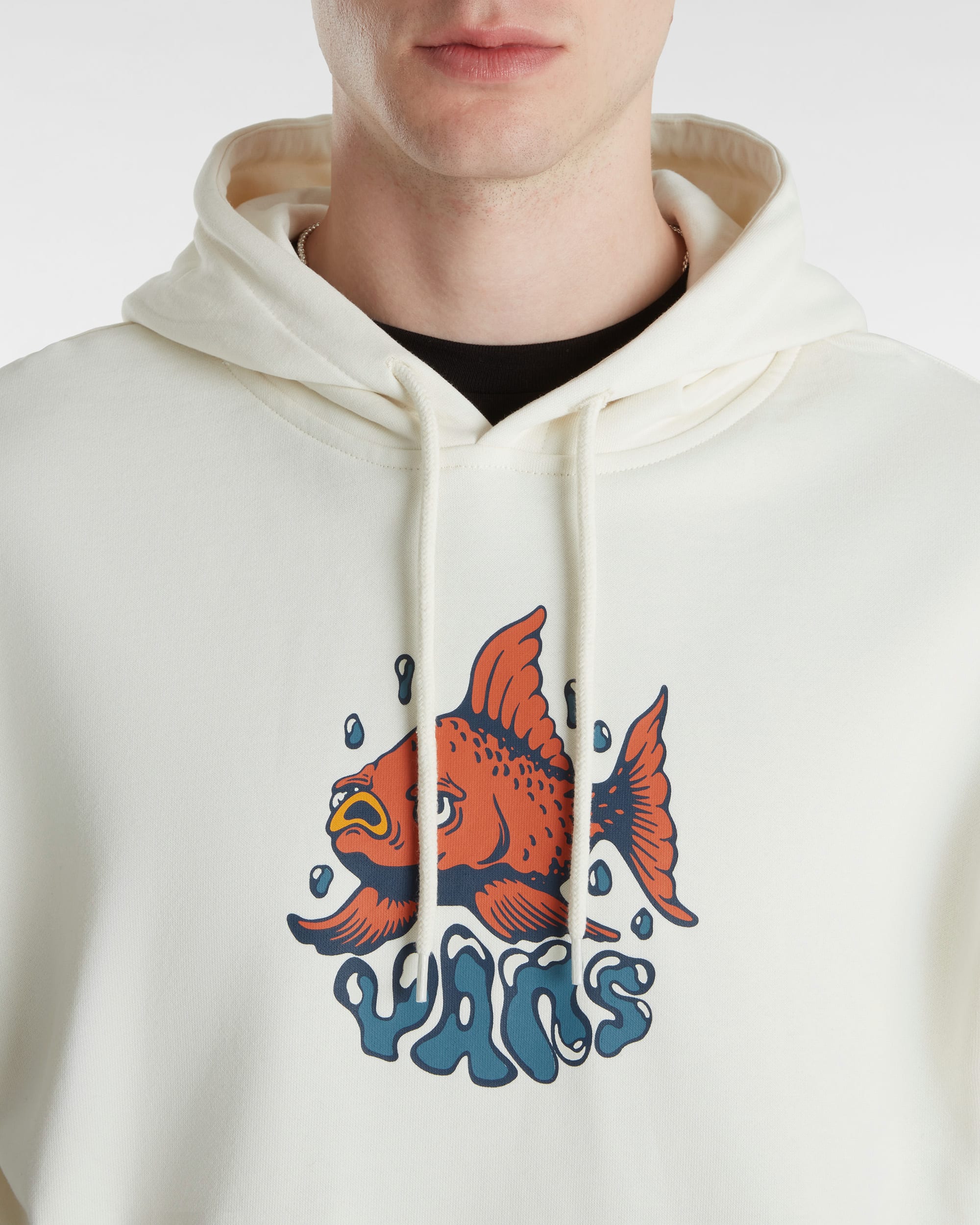 Fish Loose Pullover Hoodie VANS Wit ALT6