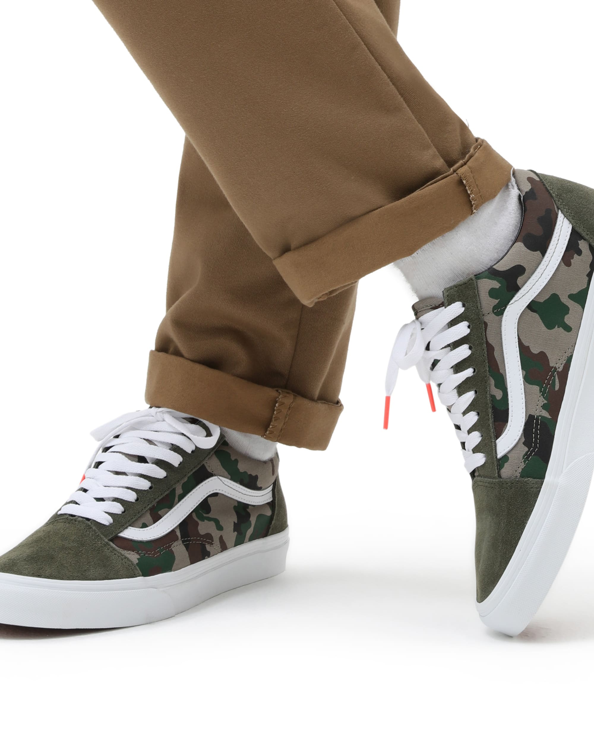 Camo Old Skool Shoes VANS Green ALT2