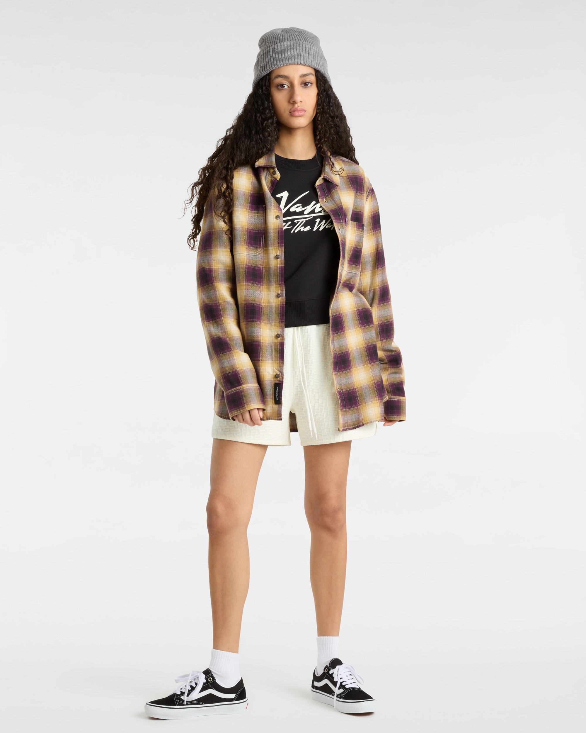 Sweatshirt Go Anyplace Crop Crew VANS Noir ALT5