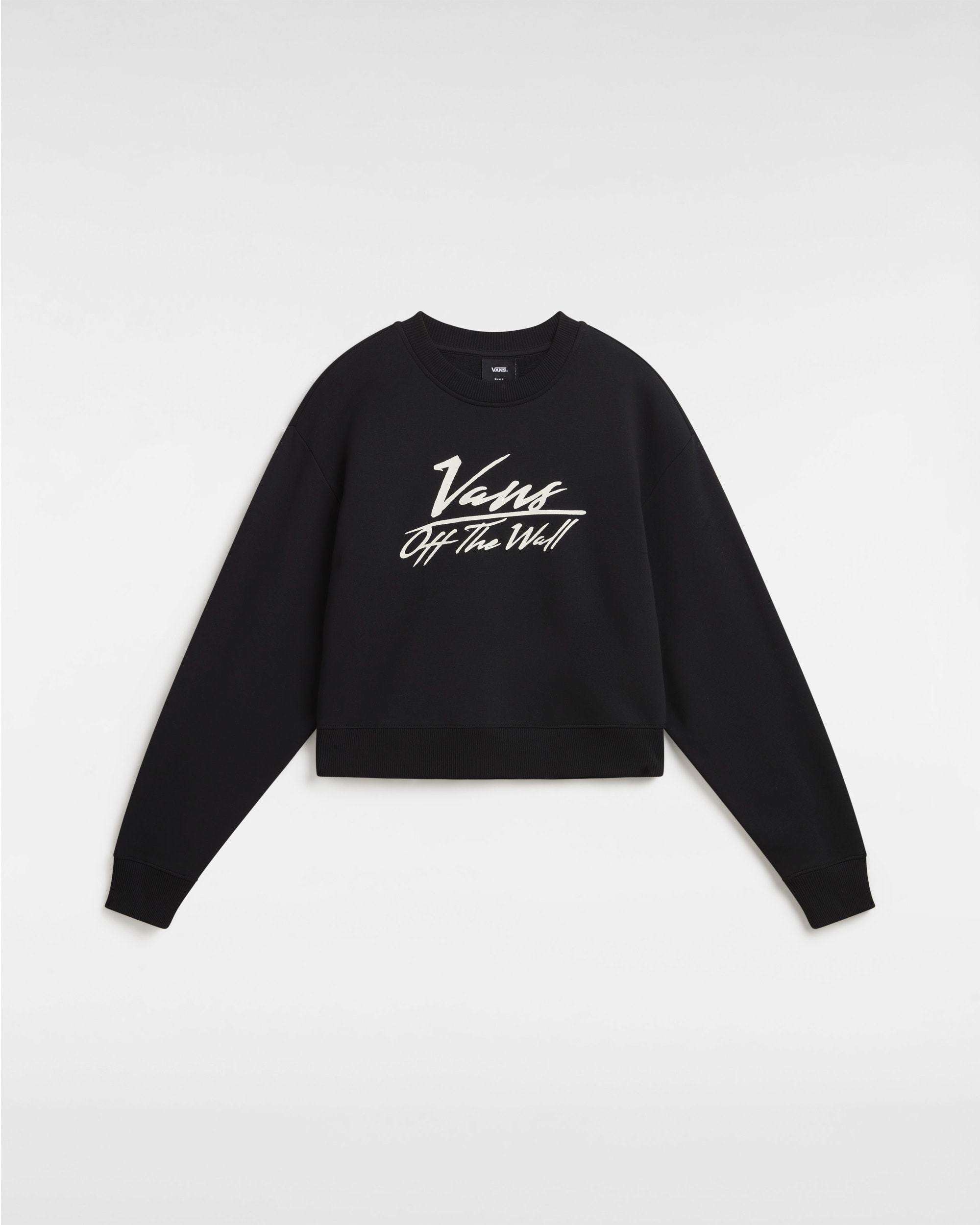 Sweatshirt Go Anyplace Crop Crew VANS Noir HERO