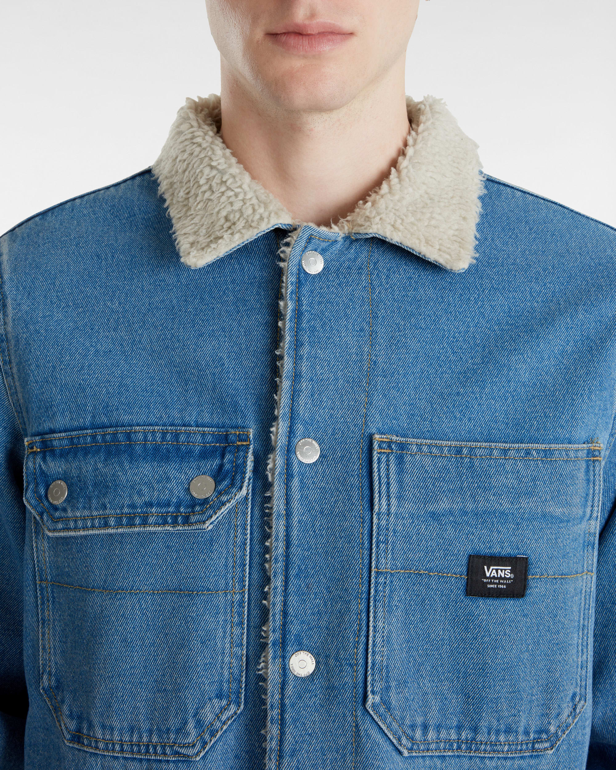 Veste Drill Chore Denim Sherpa VANS Bleu ALT5