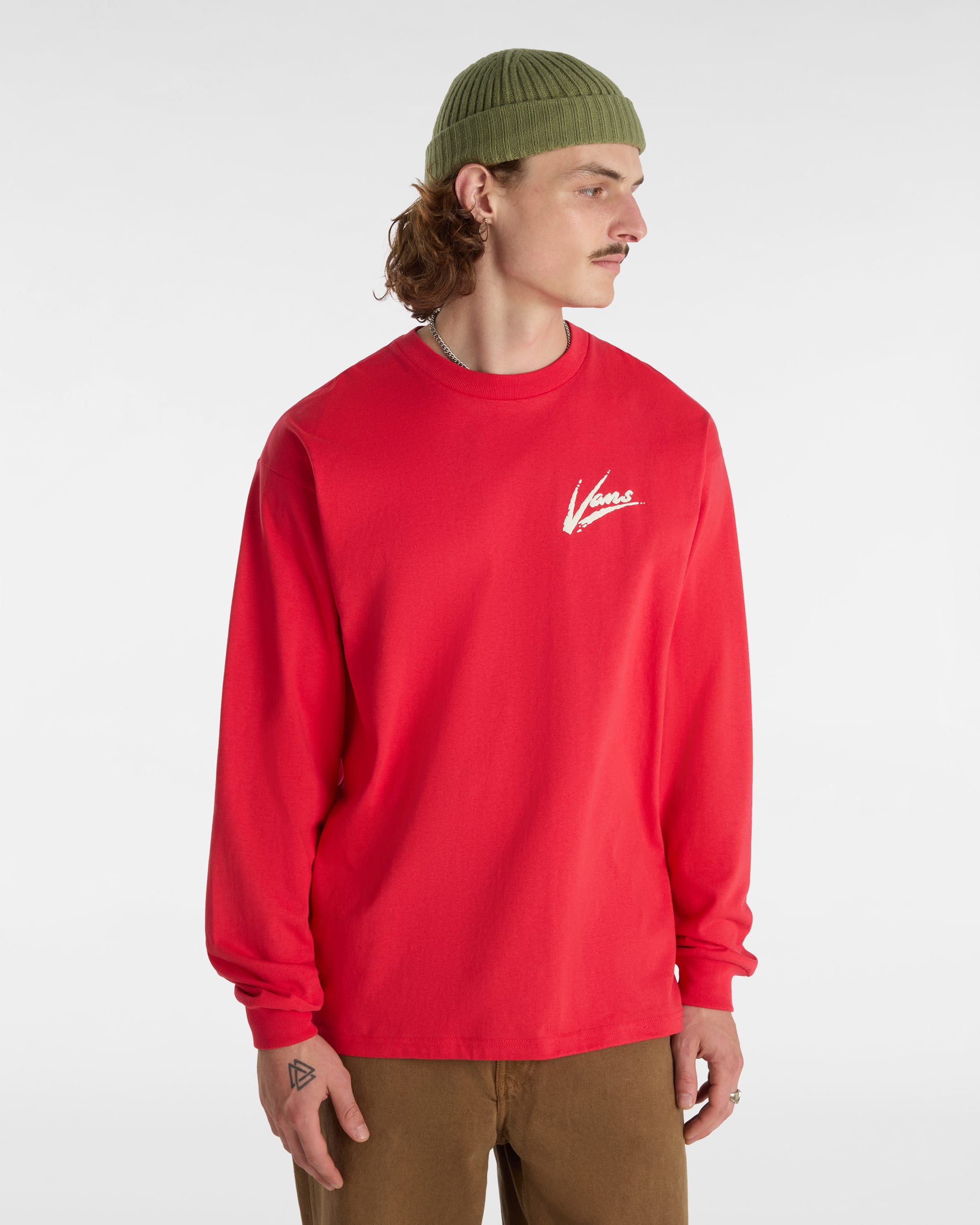Dettori Loose Long Sleeve TShirt VANS Red ALT2
