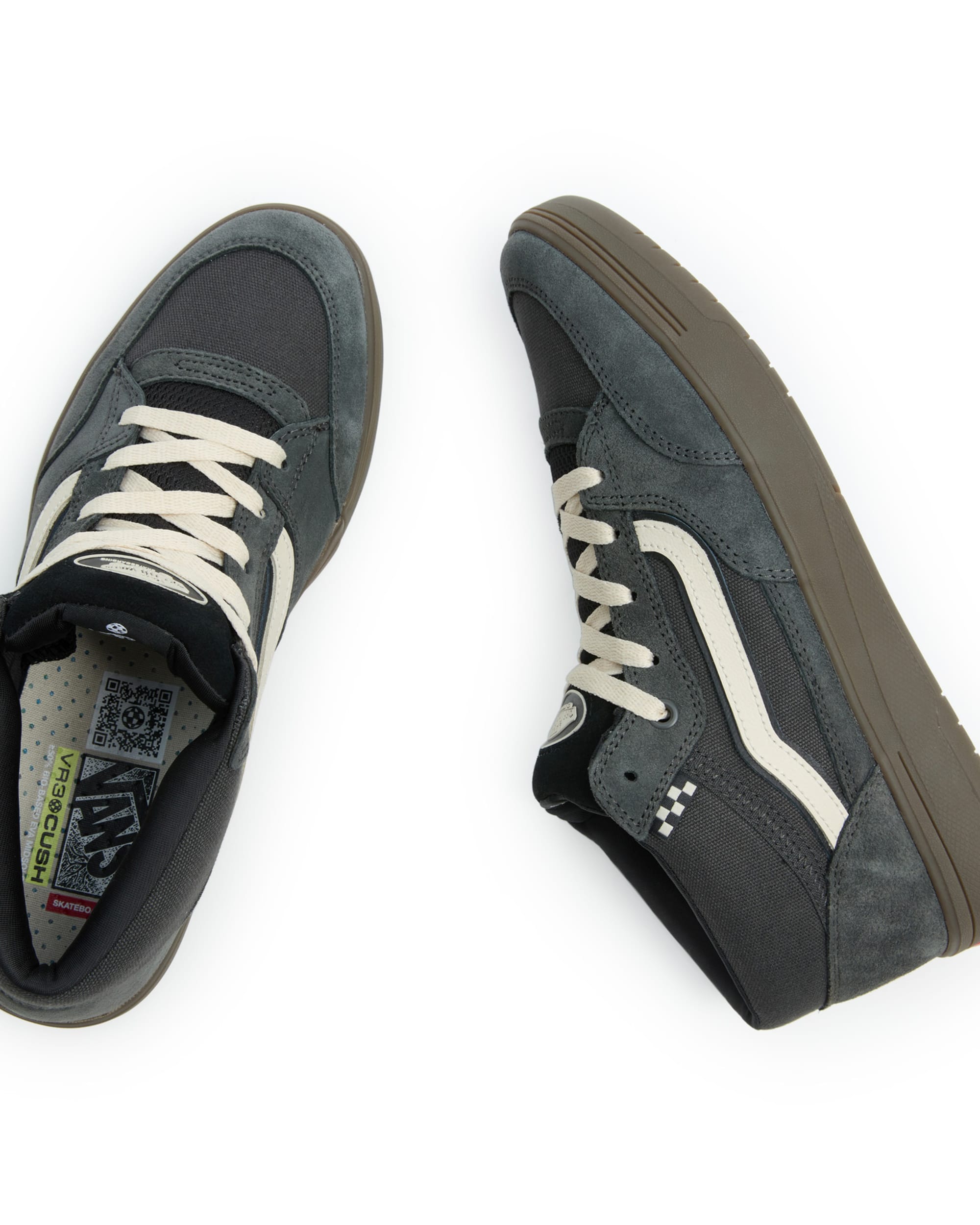 Vans Zahba Grey black recycled VR3 Cush bio-based Eva Midsole The Vans Zahba - Skate Shoe Review | Tactics main image 2