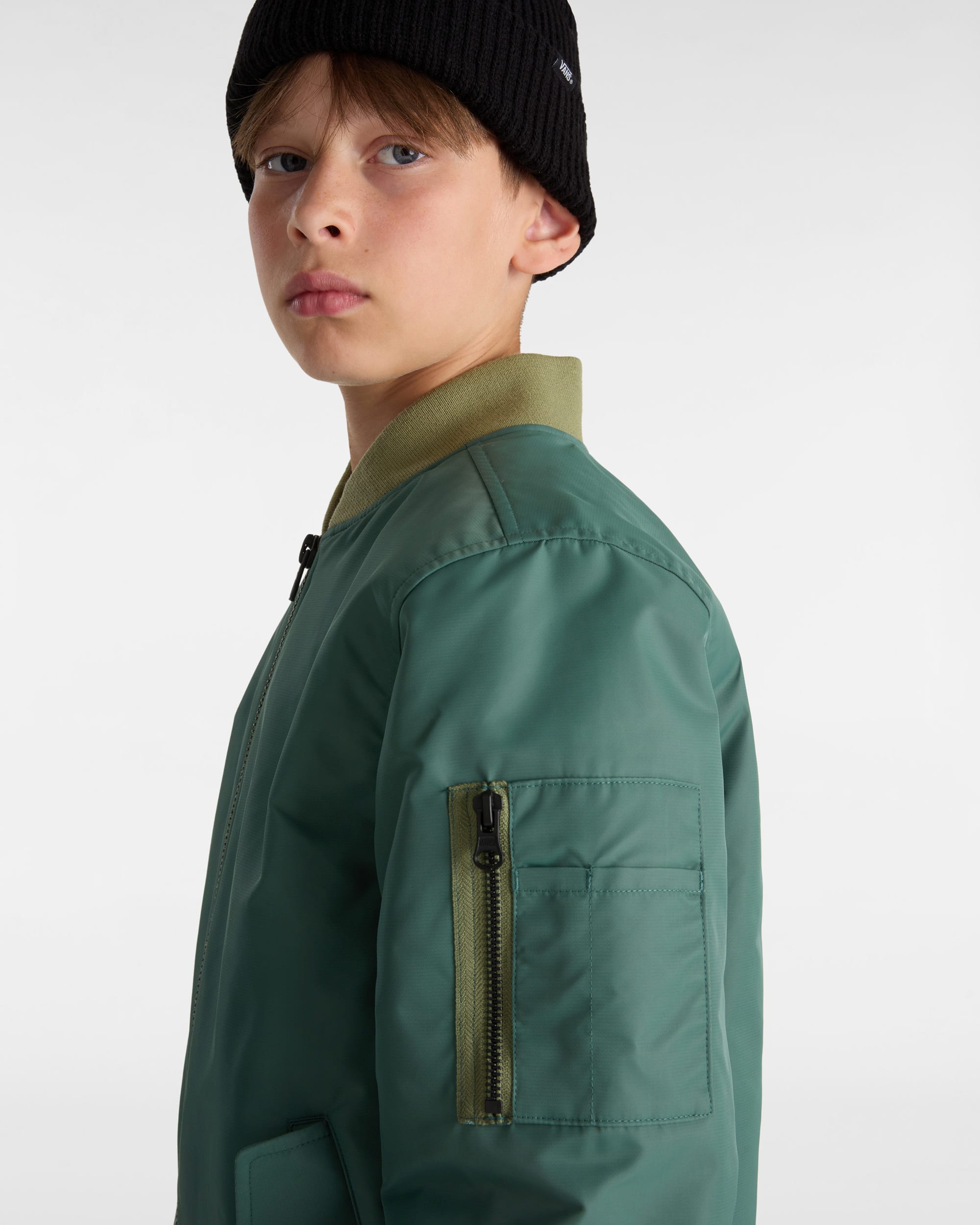 Casaco bomber Copley para criana 814 anos VANS Verde ALT7
