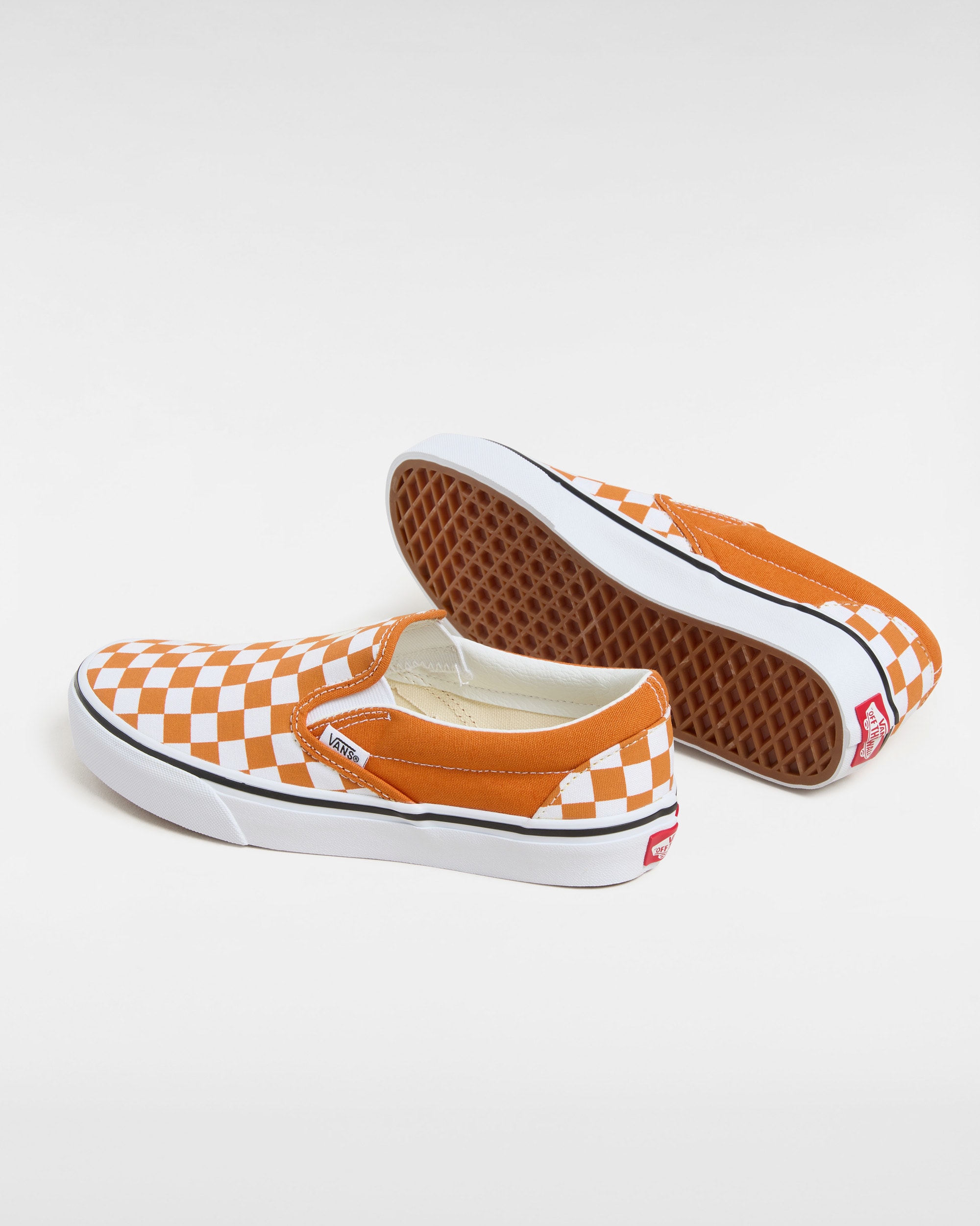 Chaussures SlipOn Checkerboard VANS Orange ALT2