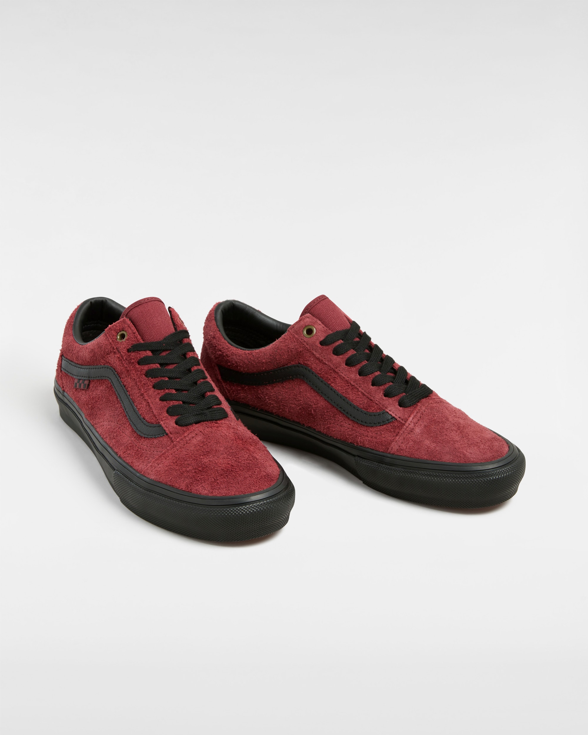Chaussures Skate Old Skool Hairy Suede VANS Bordeaux ALT1
