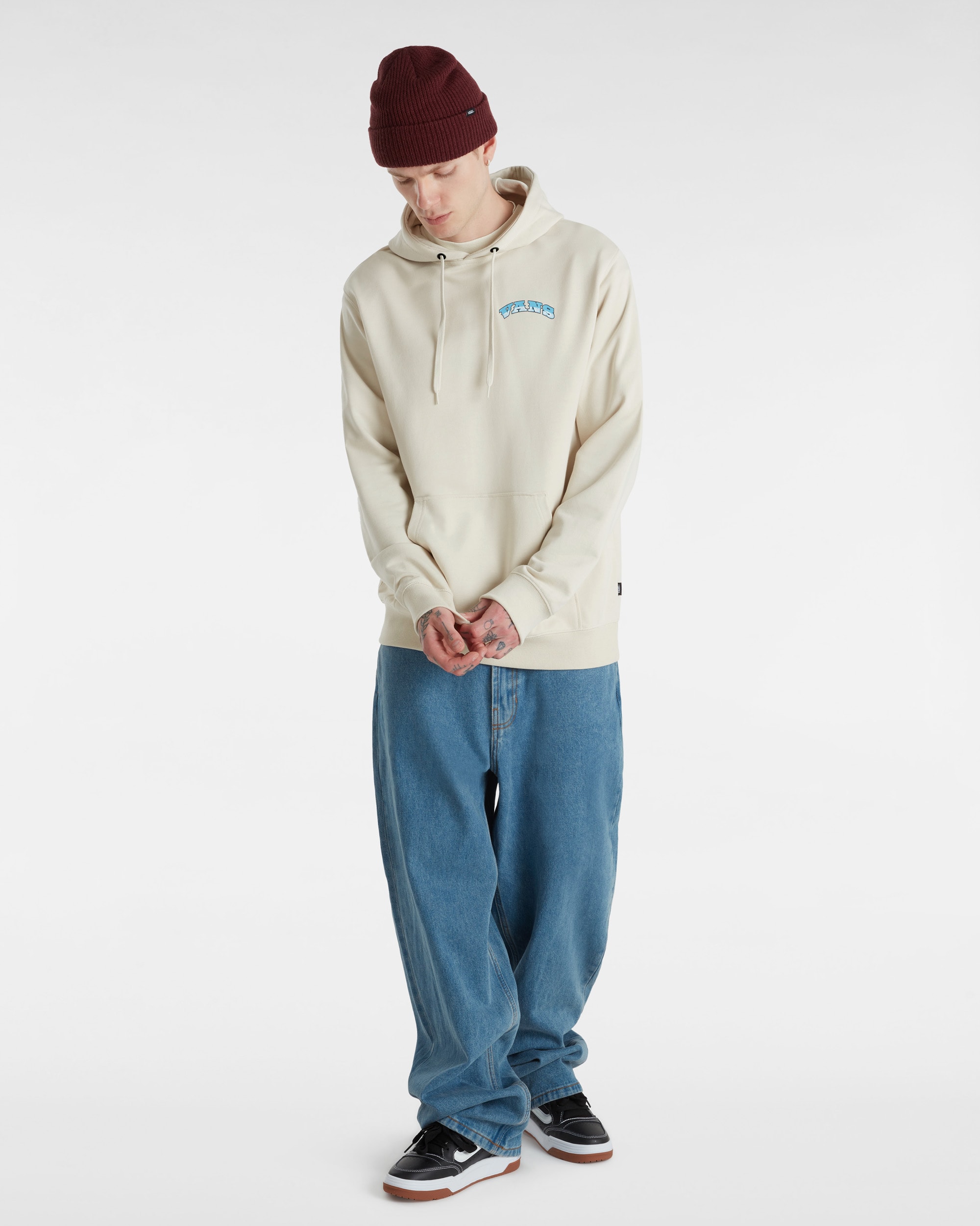 Felpa con cappuccio True Waves VANS Beige ALT5