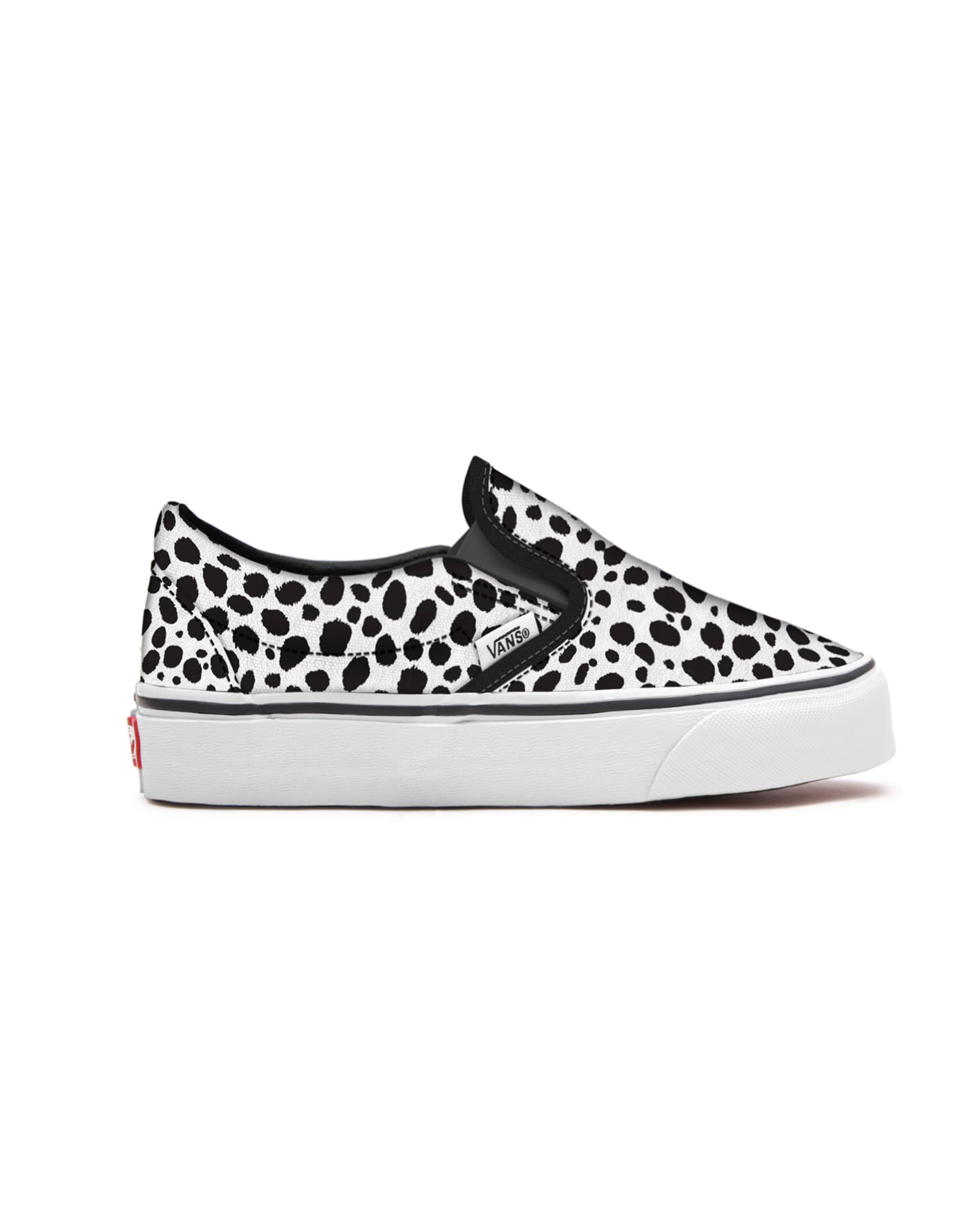 KleinKinder Personalisierbare Dalmatian SlipOn 14 Jahre VANS SchwarzWei ALT1