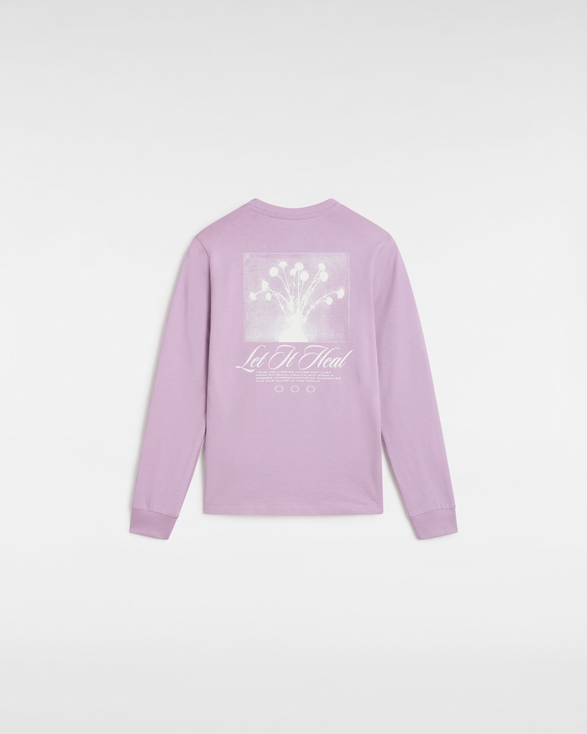 Kids Healing Bloom Long Sleeve TShirt 814 Years VANS Lilac ALT1