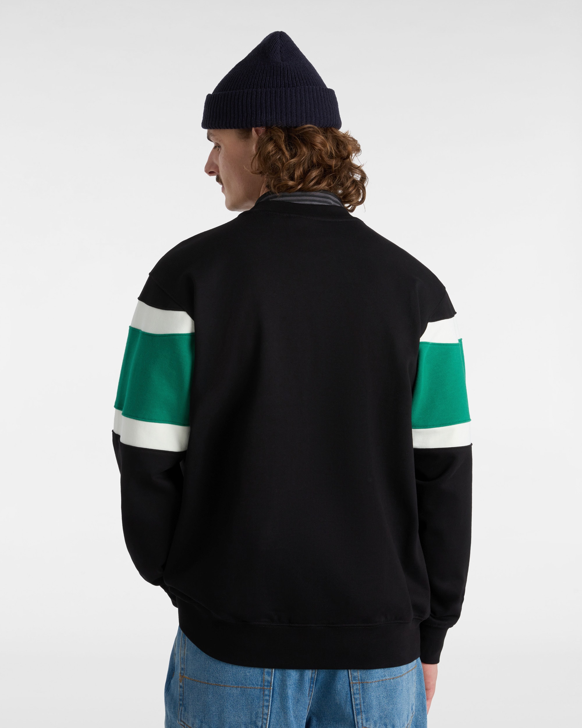 Sweat Logo Vintage Colorblock VANS Noir ALT3