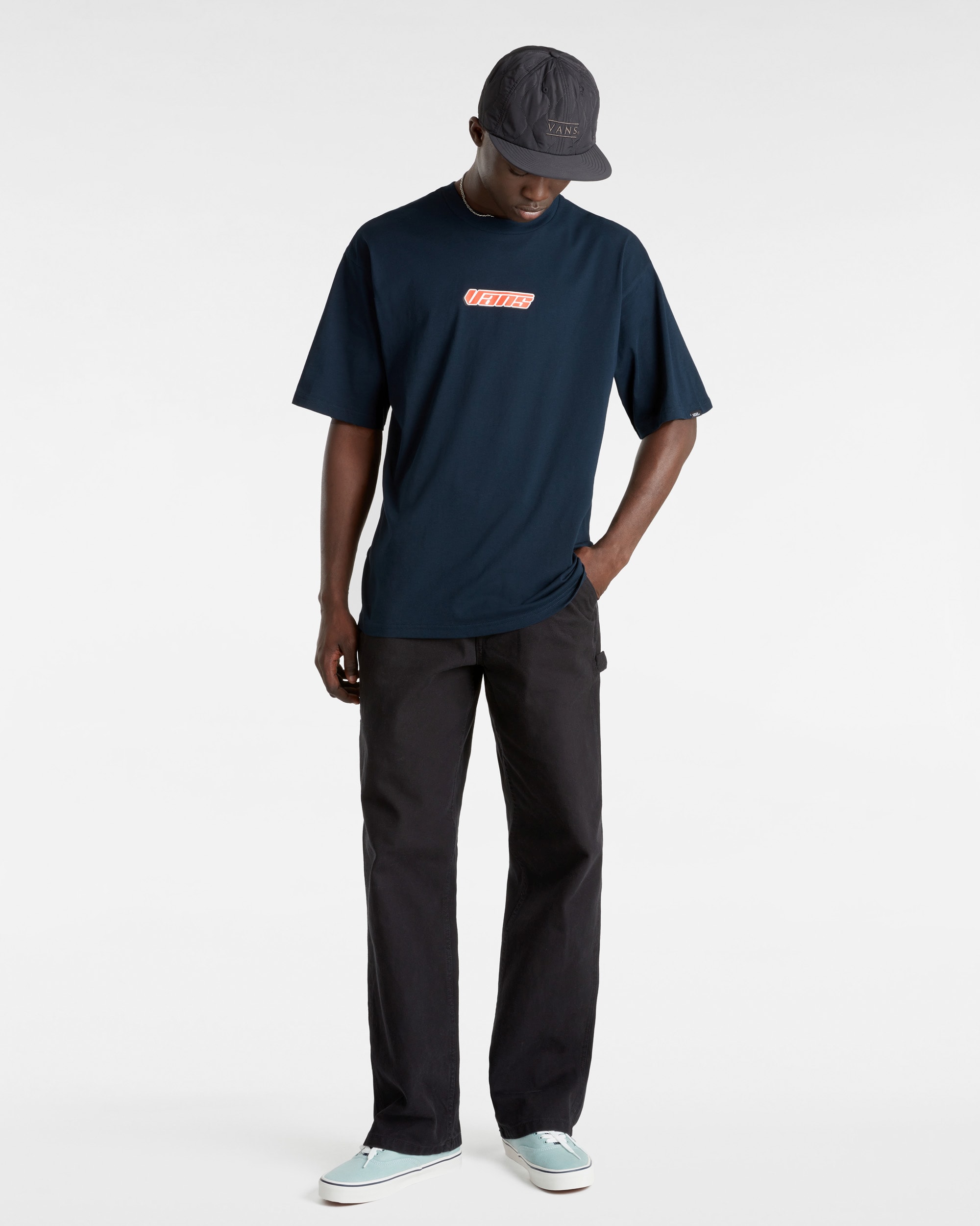 Tshirt Retro V VANS Bleu ALT4