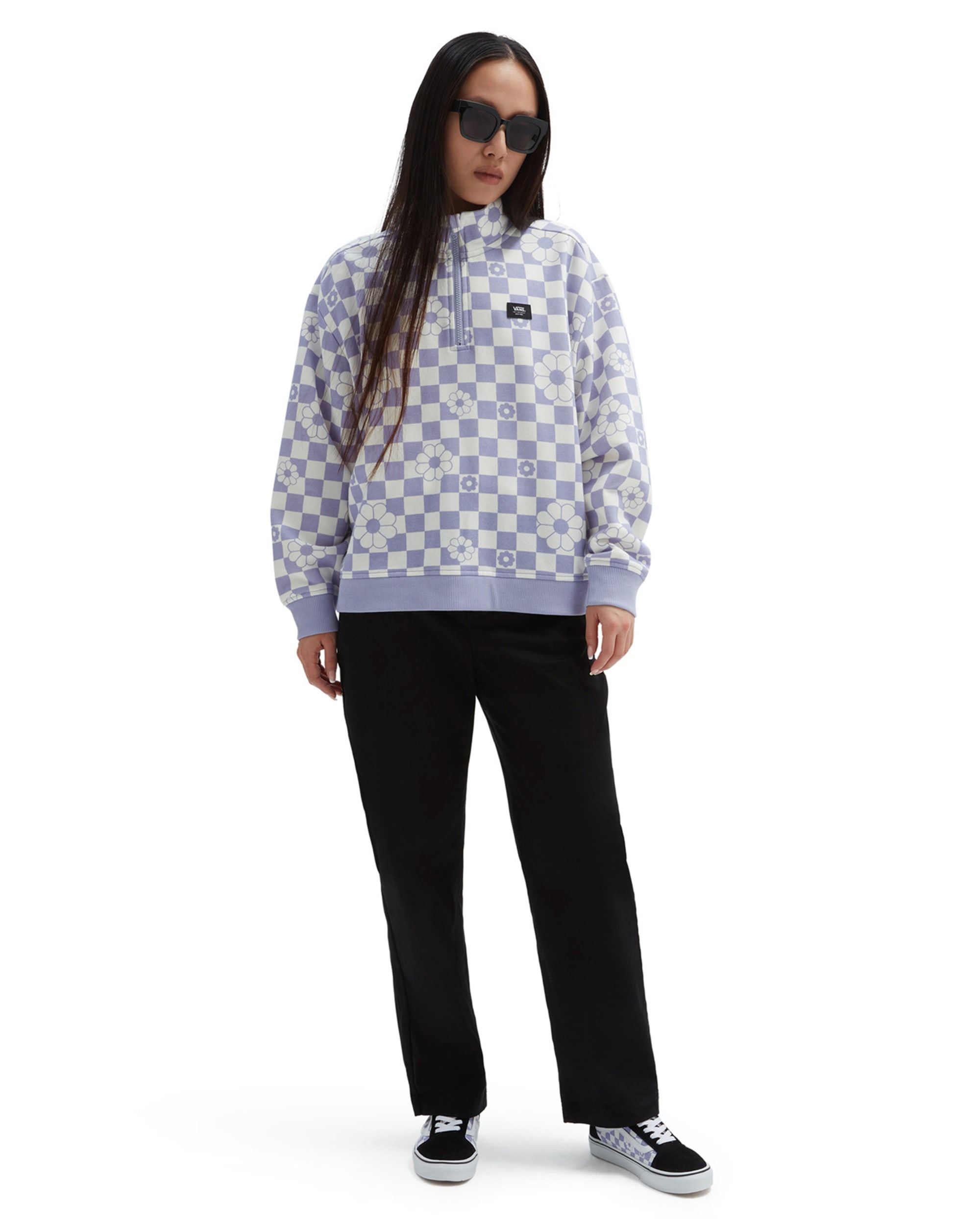 Leighton Mock Neck Sweatshirt VANS Purple ALT1