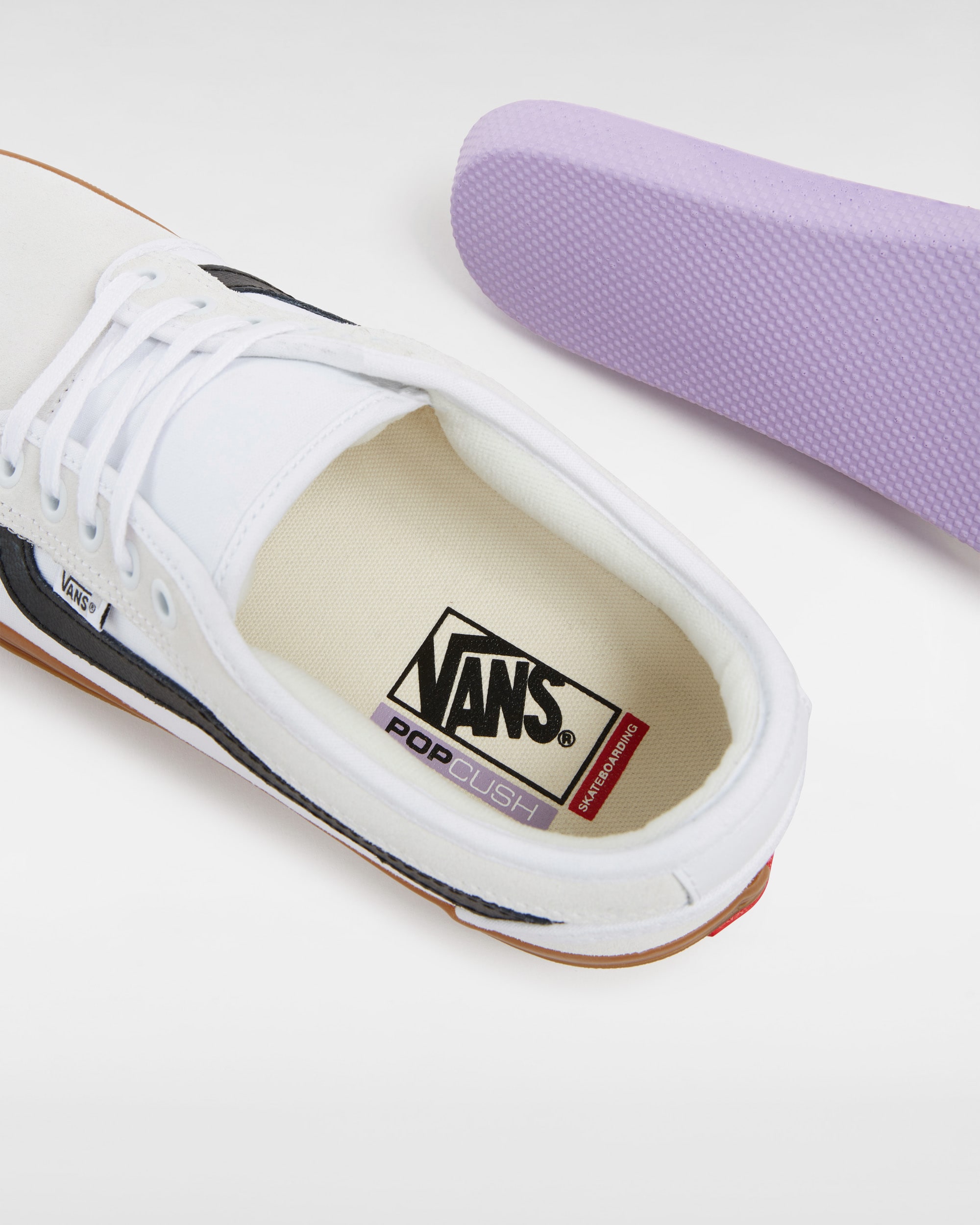 Skate Chukka Low Sidestripe Shoes VANS White ALT6