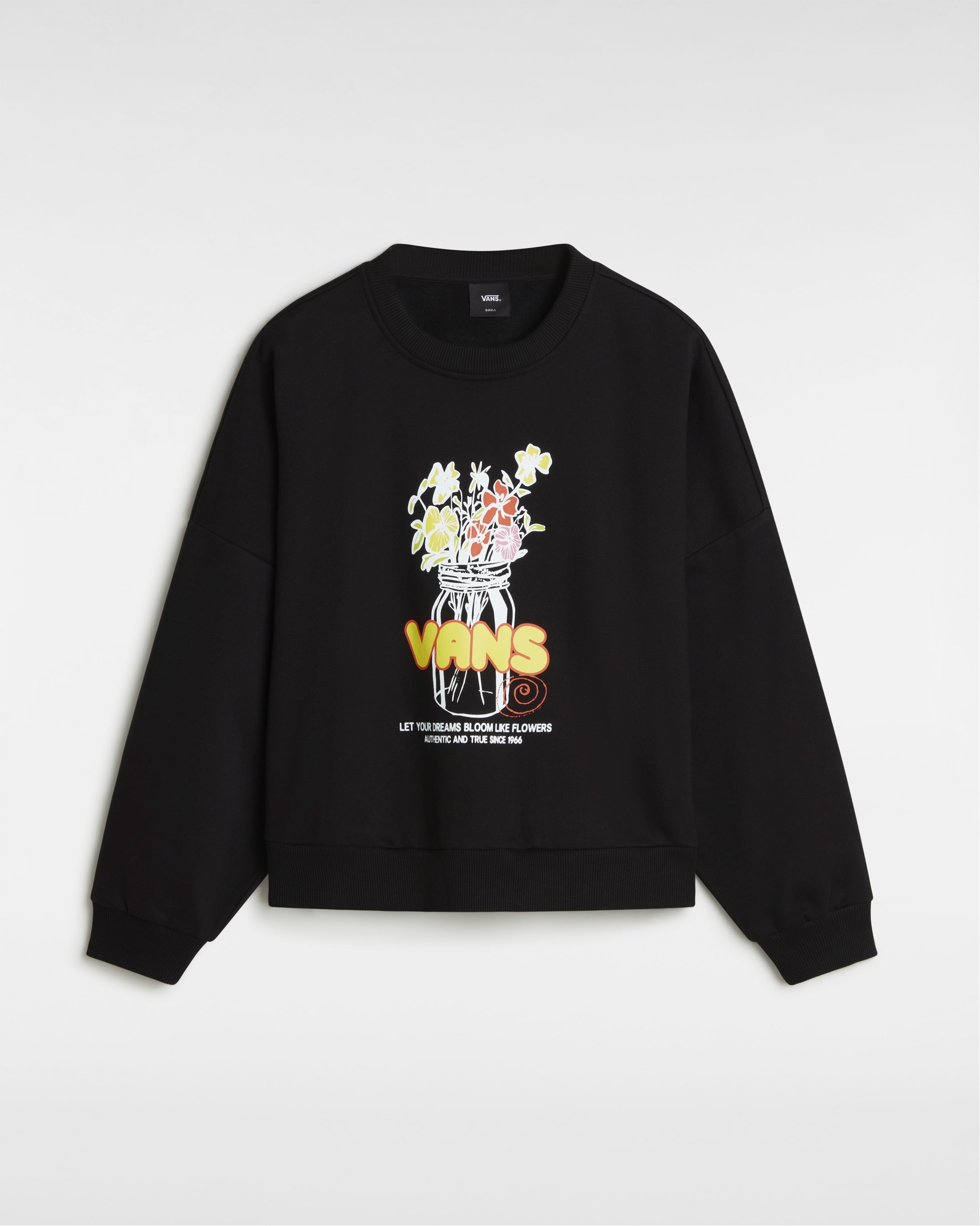 Boquet Loose Crew Sweatshirt VANS Black HERO