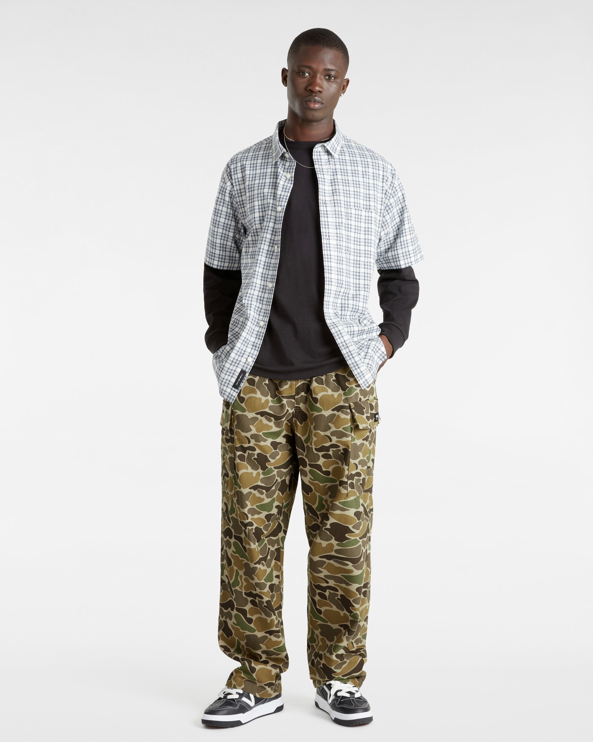 Range Baggy Tapered Elastic Cargohose VANS Braun ALT5