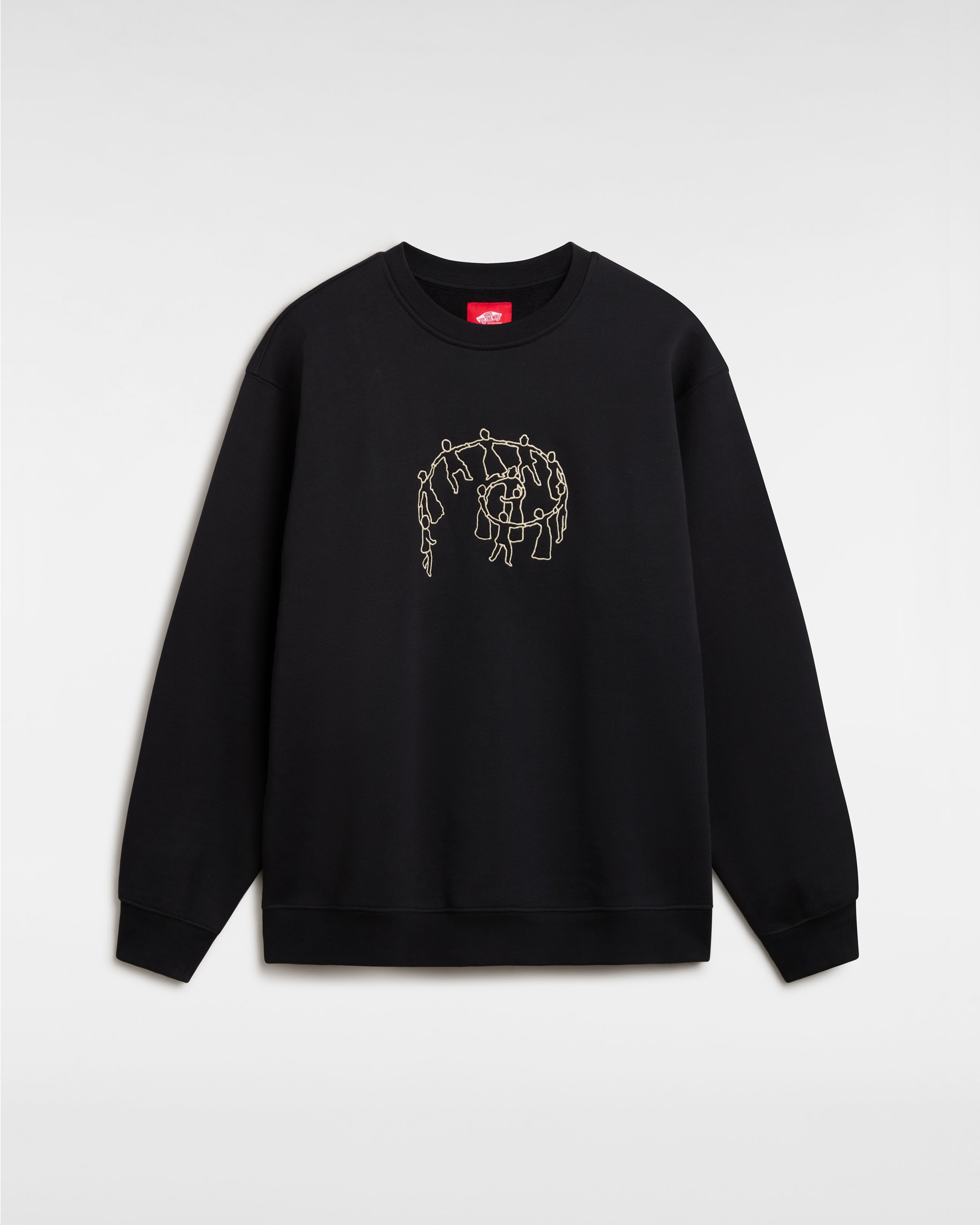Skate Hold Hands Pullover Sweatshirt VANS Black HERO