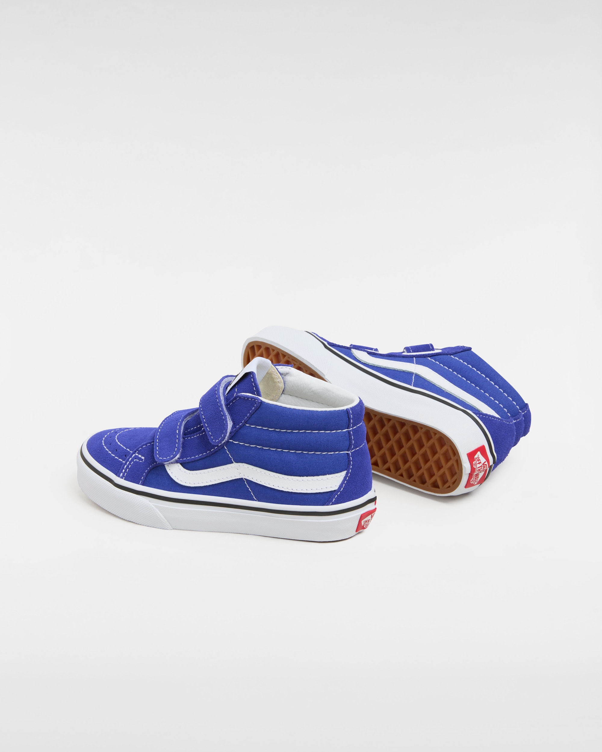 Kids Sk8Mid Reissue Hook and Loop Shoes 48 Years VANS Blue ALT2
