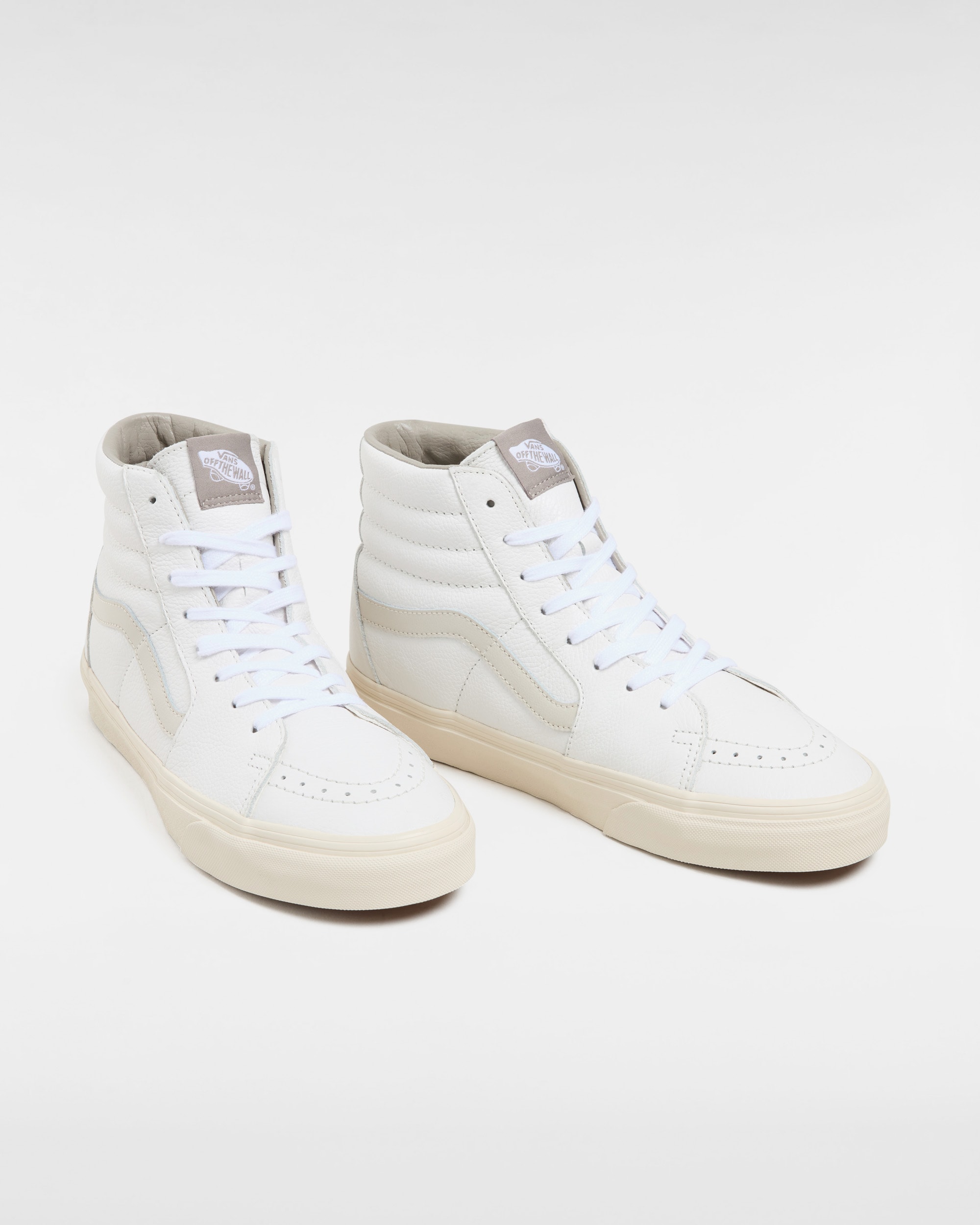 Chaussures en cuir premium Sk8Hi VANS Blanc ALT1