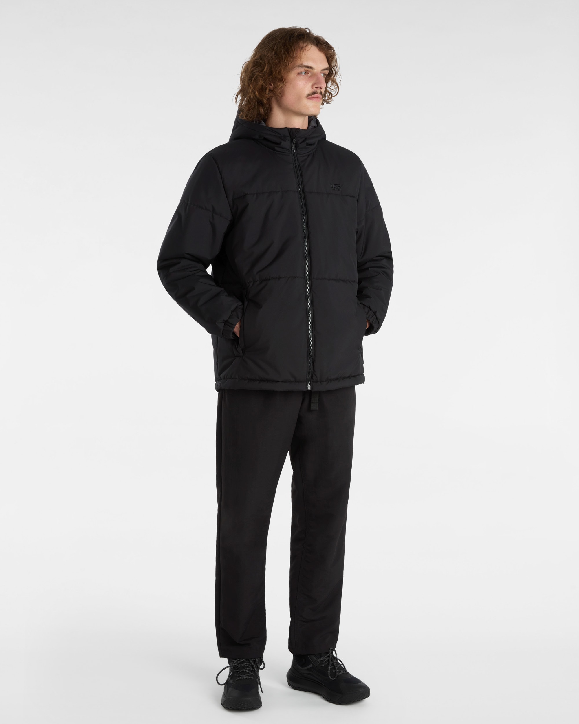 MTE Norris Hooded Puffer Jacke VANS Schwarz ALT5