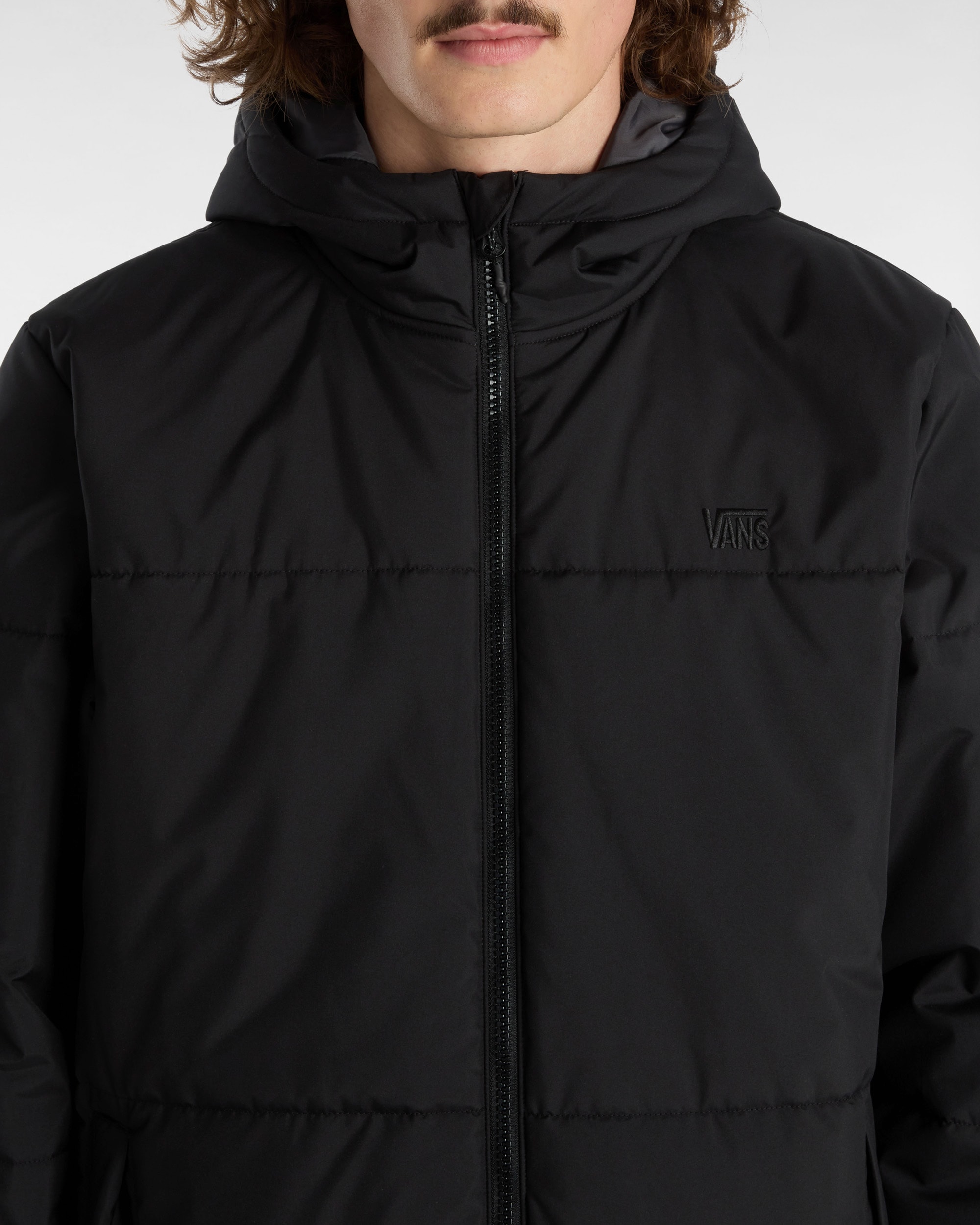 MTE Norris Hooded Puffer Jacke VANS Schwarz ALT6