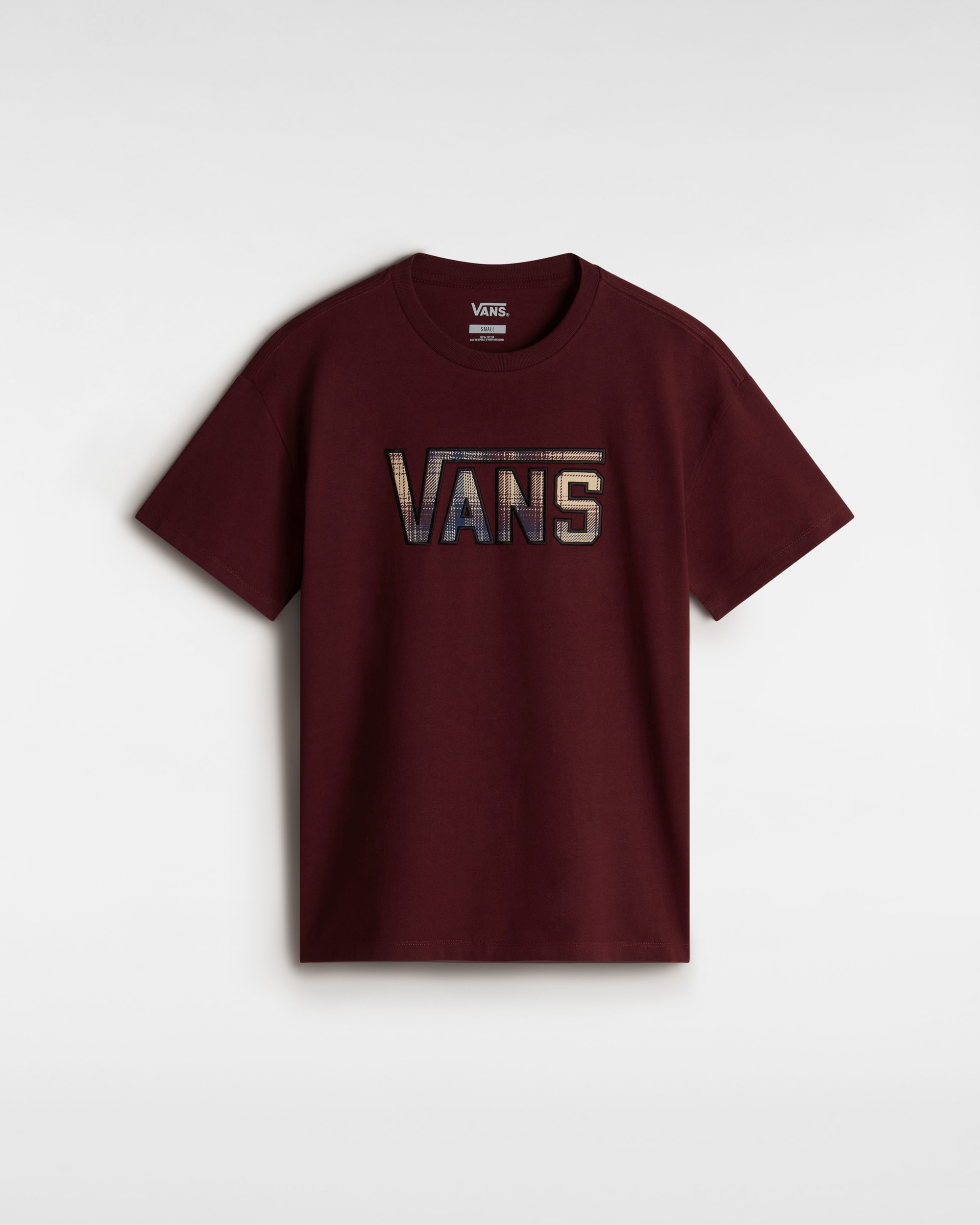 Tshirt Elza Check VANS Bordeaux HERO