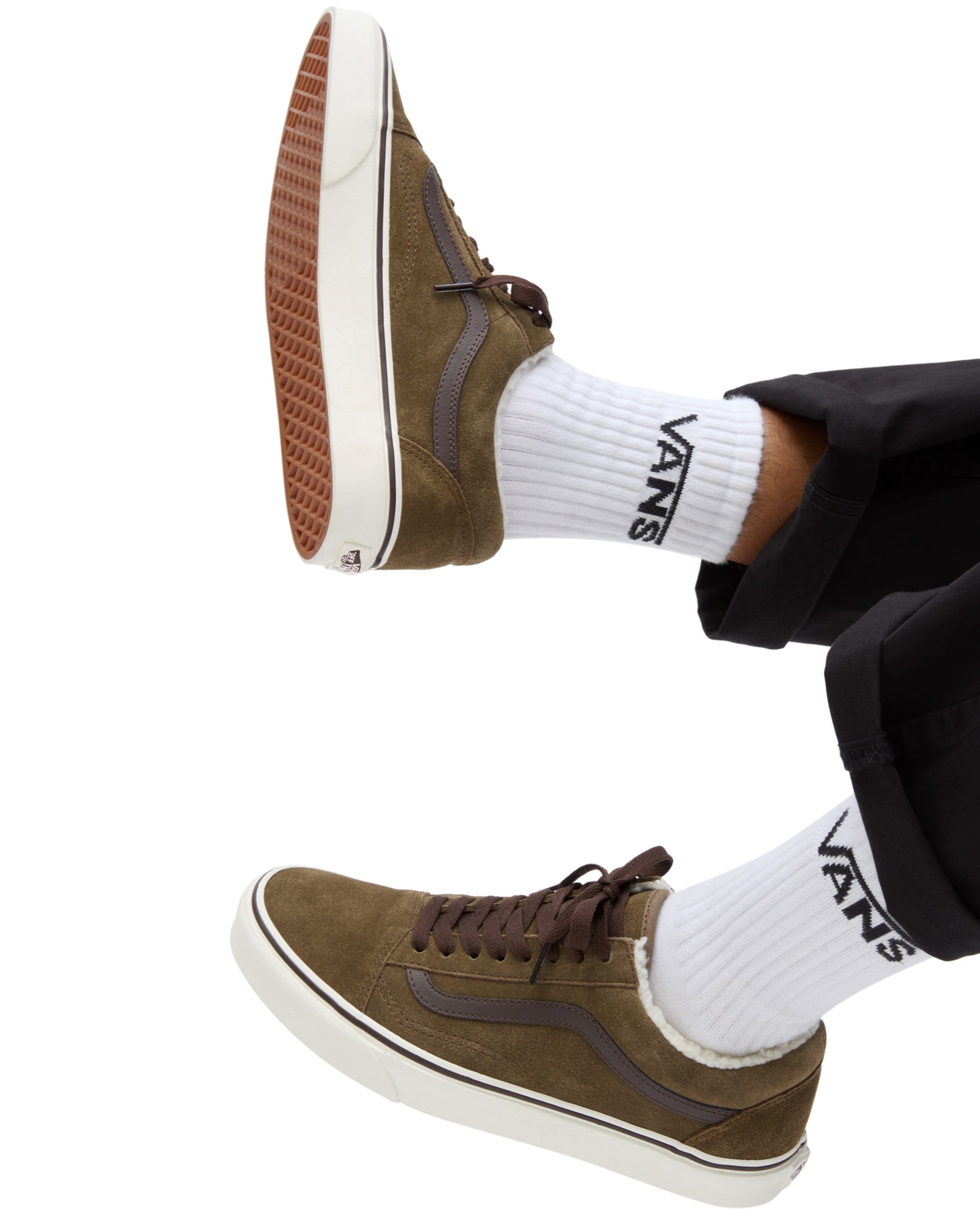 Old Skool Sherpa Shoes VANS Brown ALT2