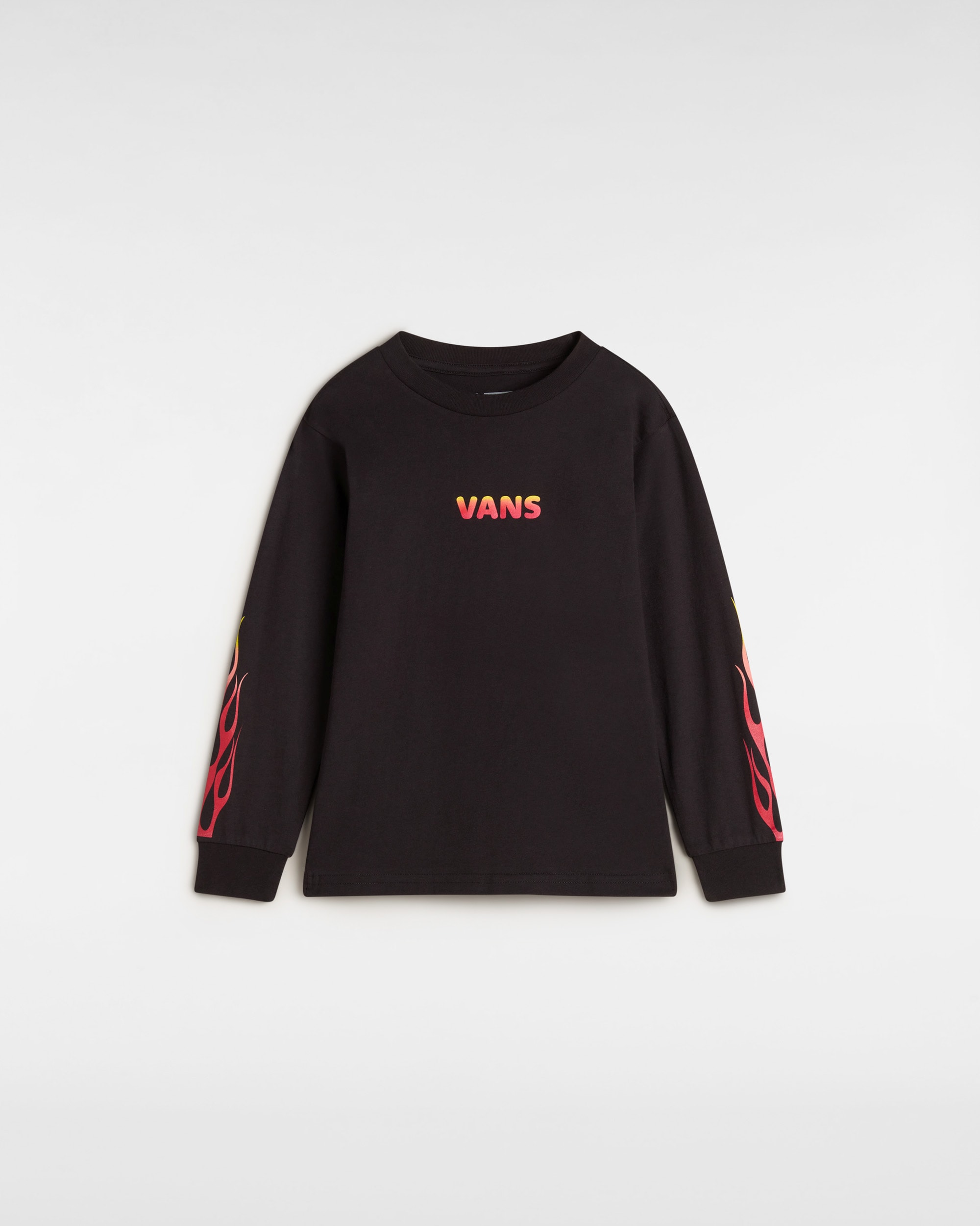Little Kids Flame Thrower Long Sleeve TShirt 28 Years VANS Black HERO