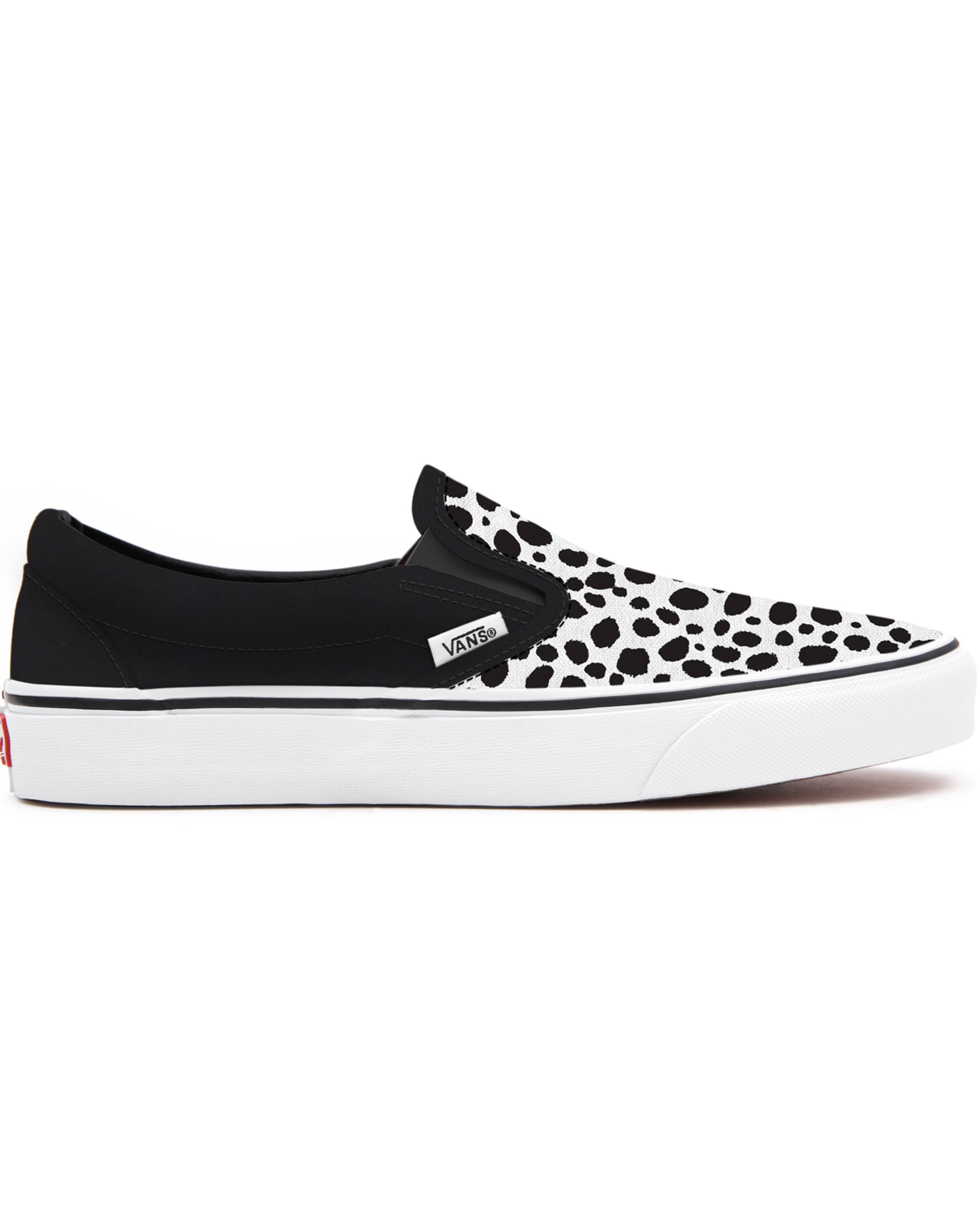 Kinder Personalisierbare Dalmatian SlipOn 48 Jahre VANS SchwarzWei ALT1