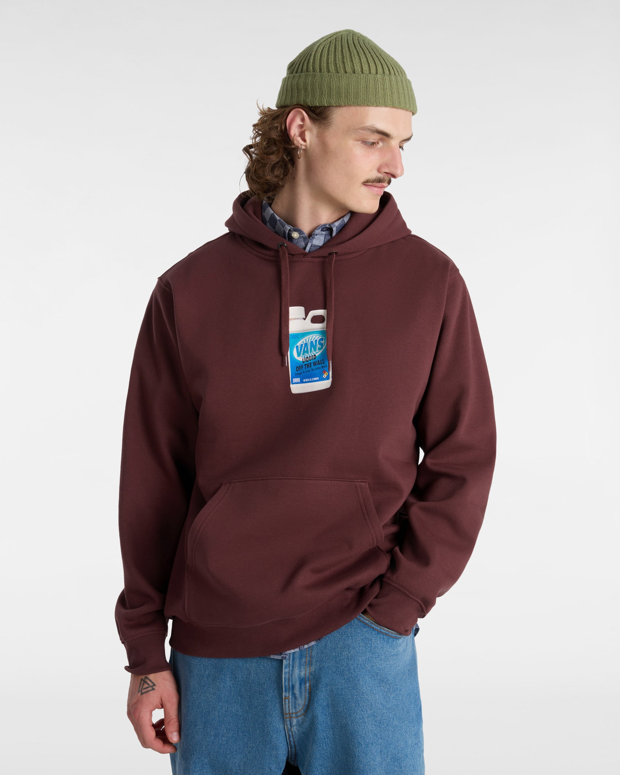Extra Strength Loose Pullover Hoodie VANS Brown ALT2