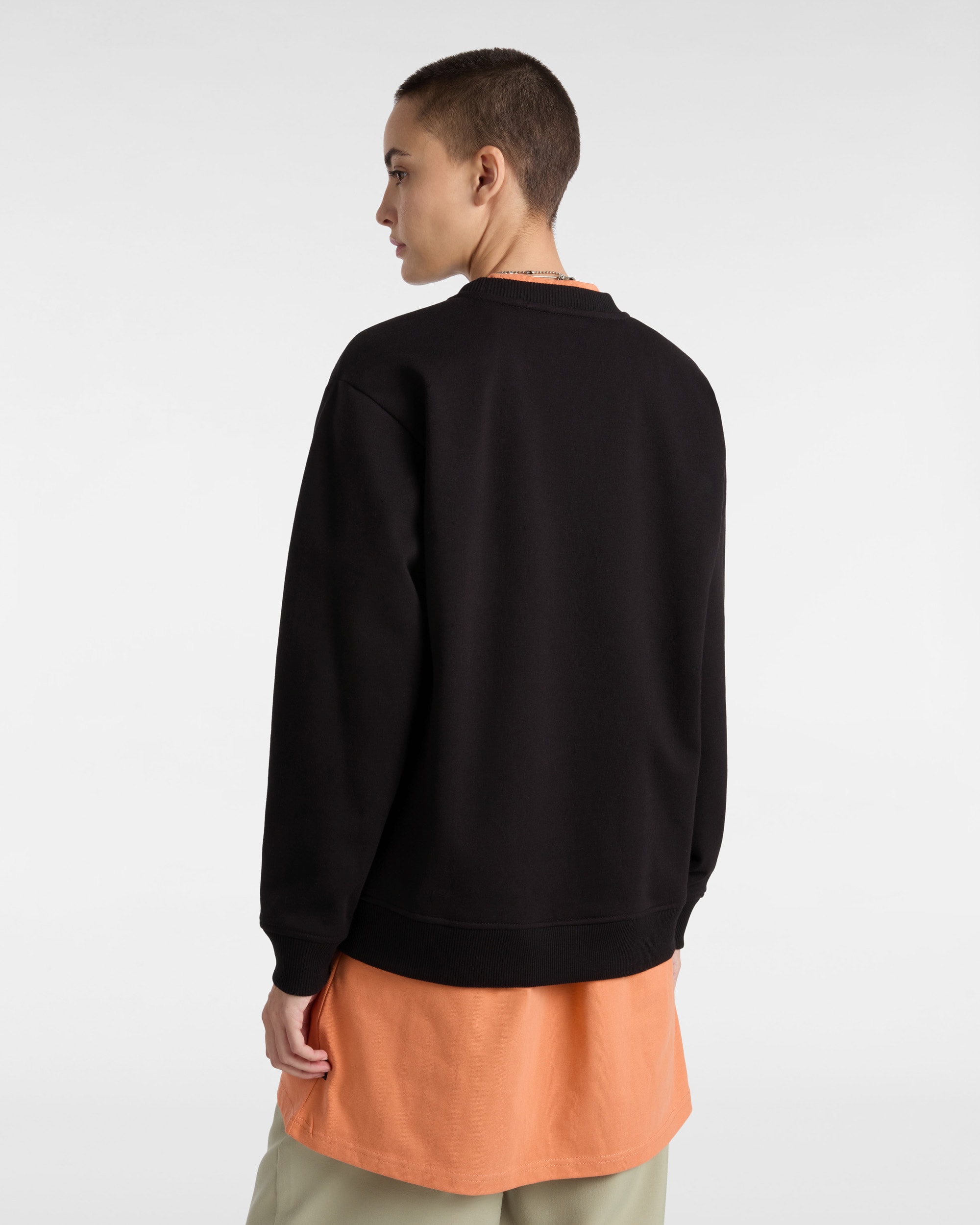 Sweat Damask Crew VANS Noir ALT3