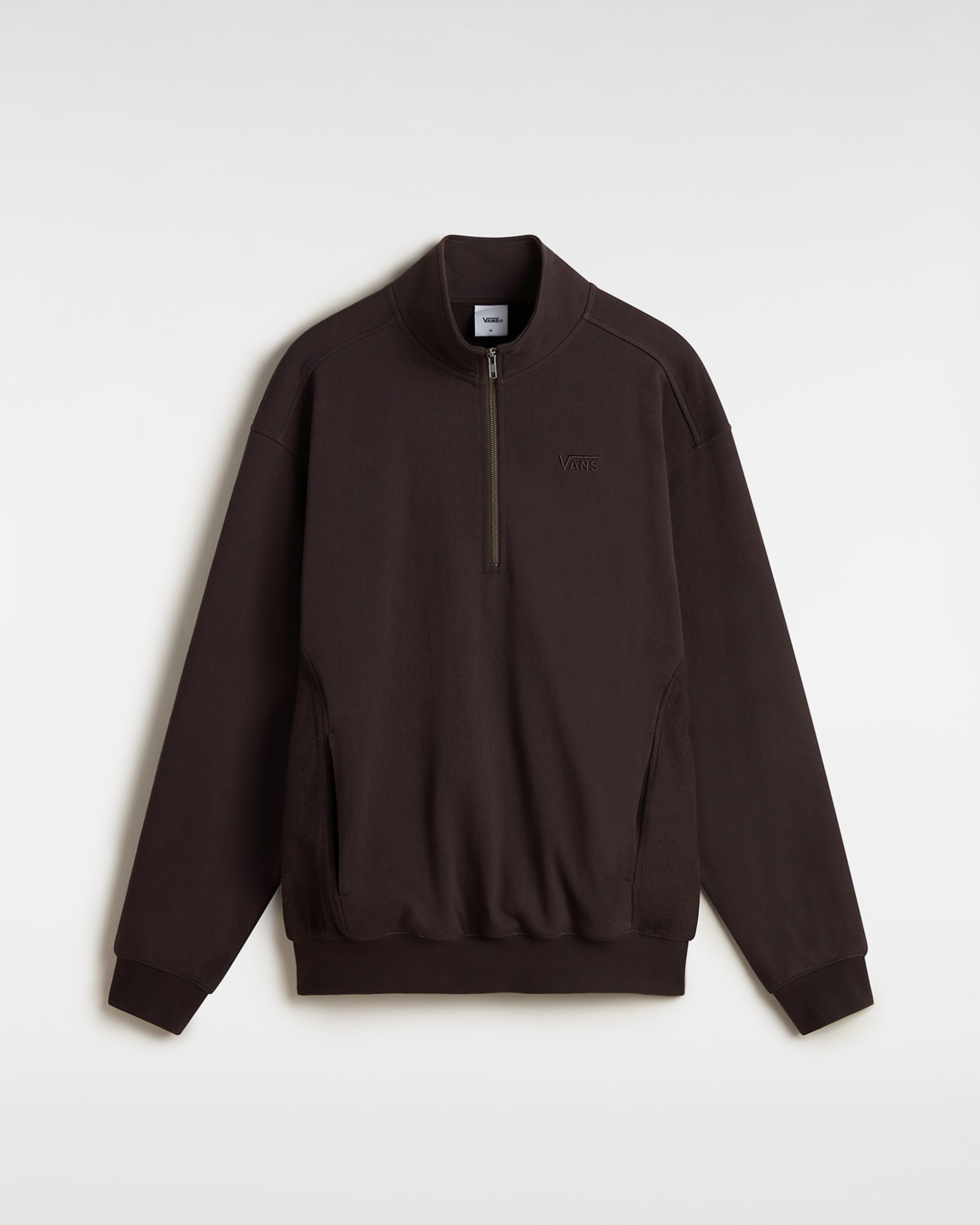 Premium Half Zip Sweatshirt VANS Brown HERO