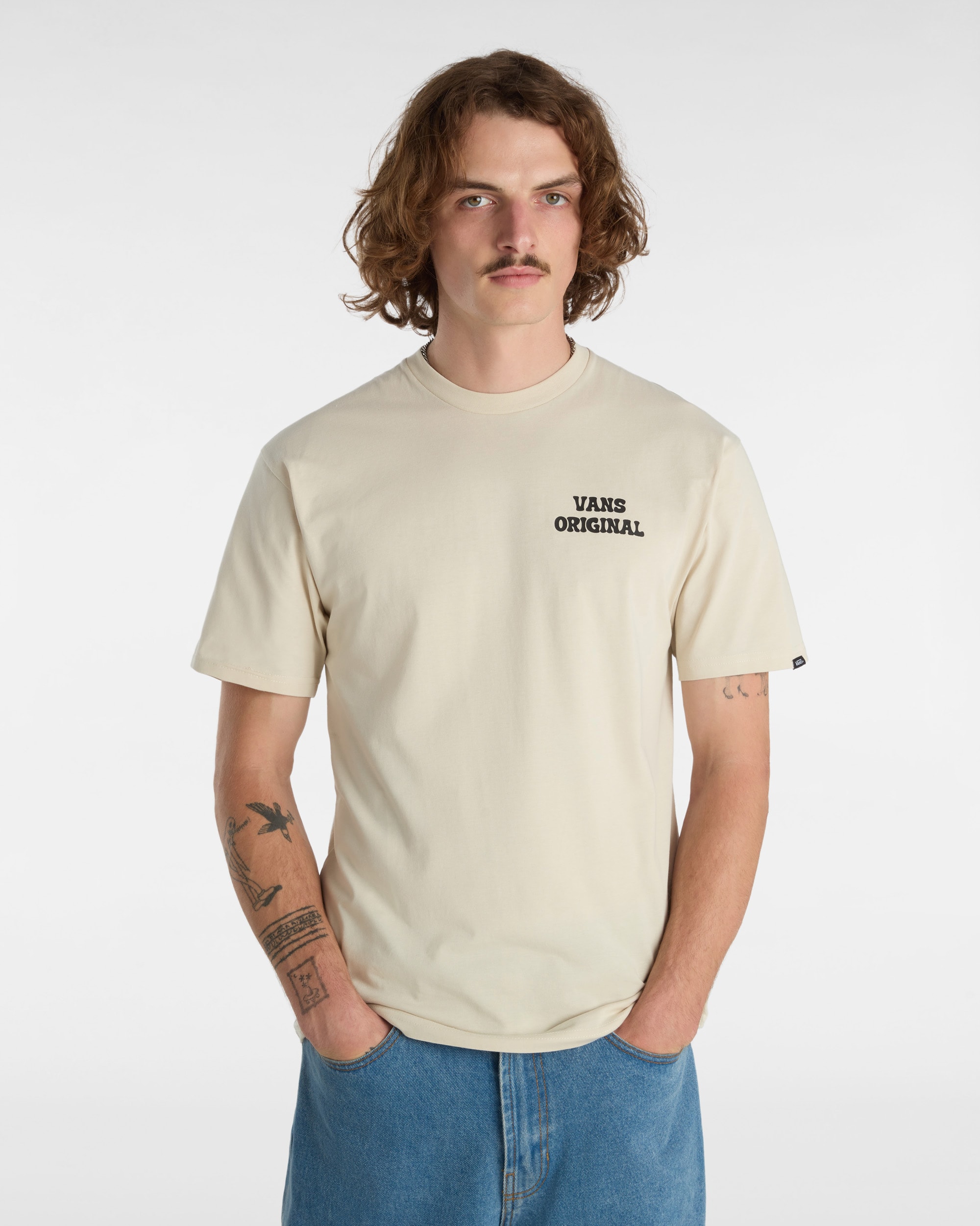 Tshirt Skull Void Classic VANS Beige ALT2