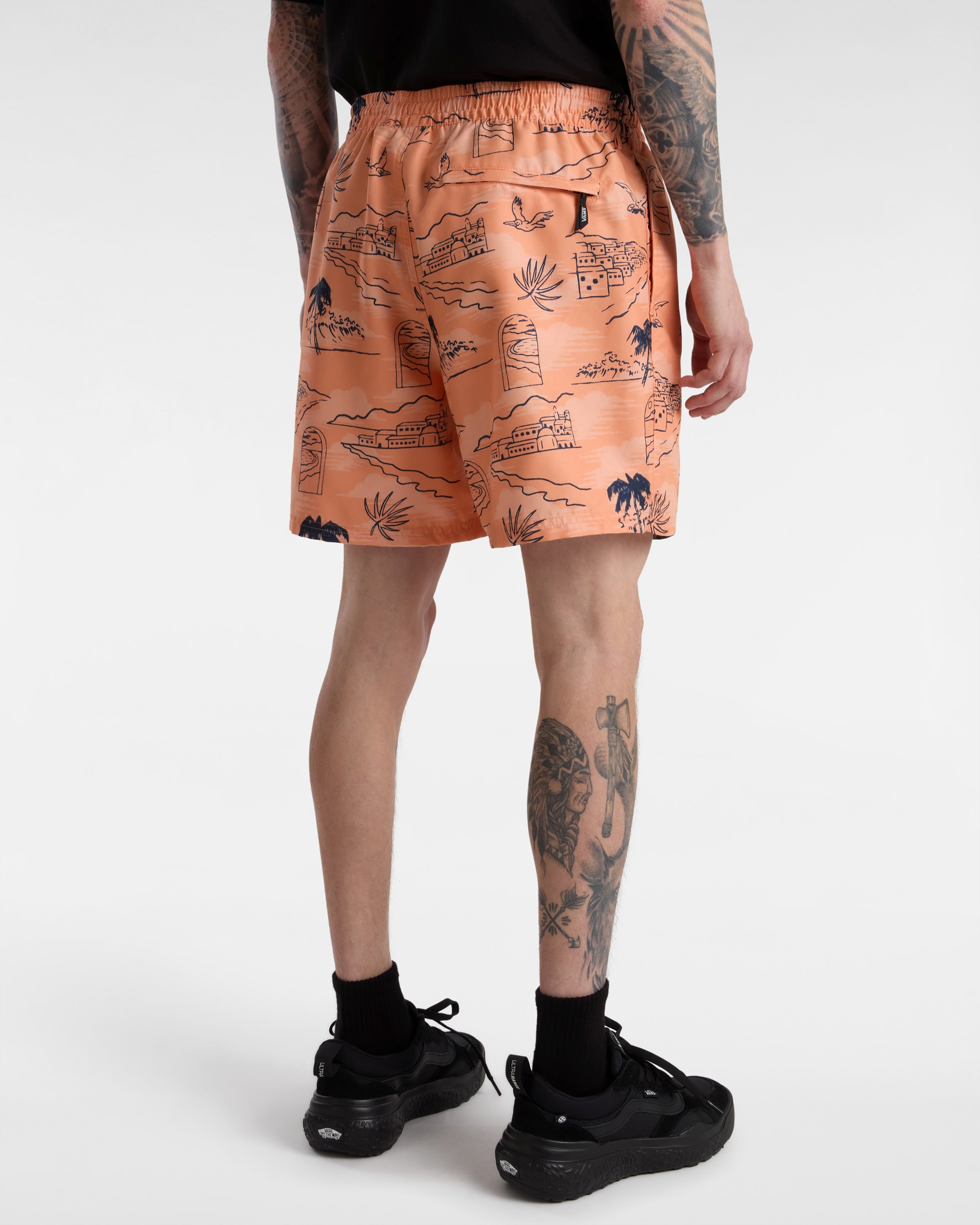 Short de bain Primary Print Elastic VANS Orange ALT3