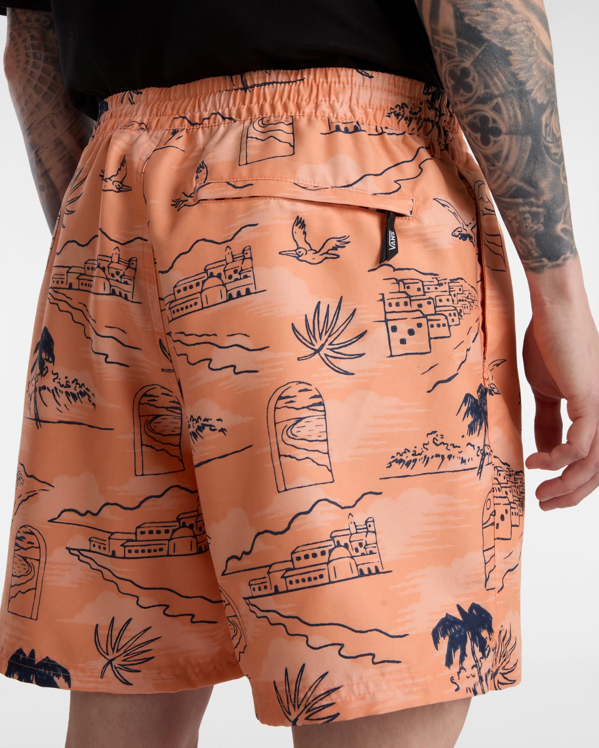 Short de bain Primary Print Elastic VANS Orange ALT7