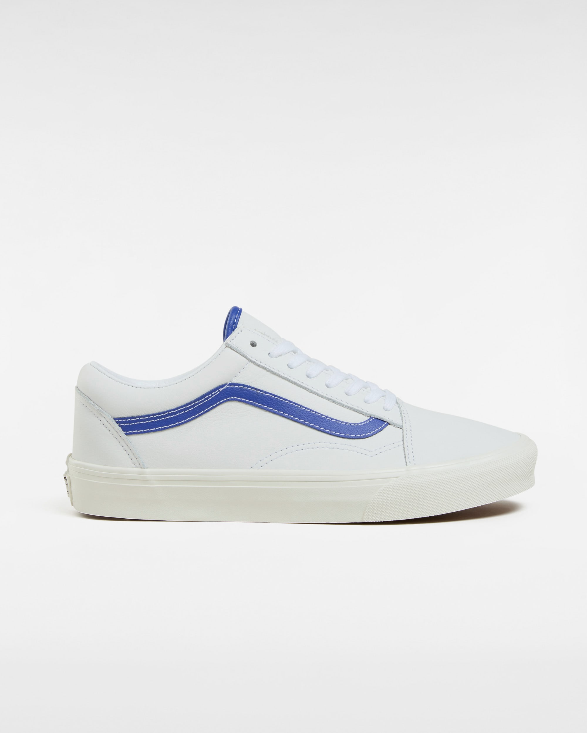 Old Skool Leather Shoes VANS WhiteBlue HERO