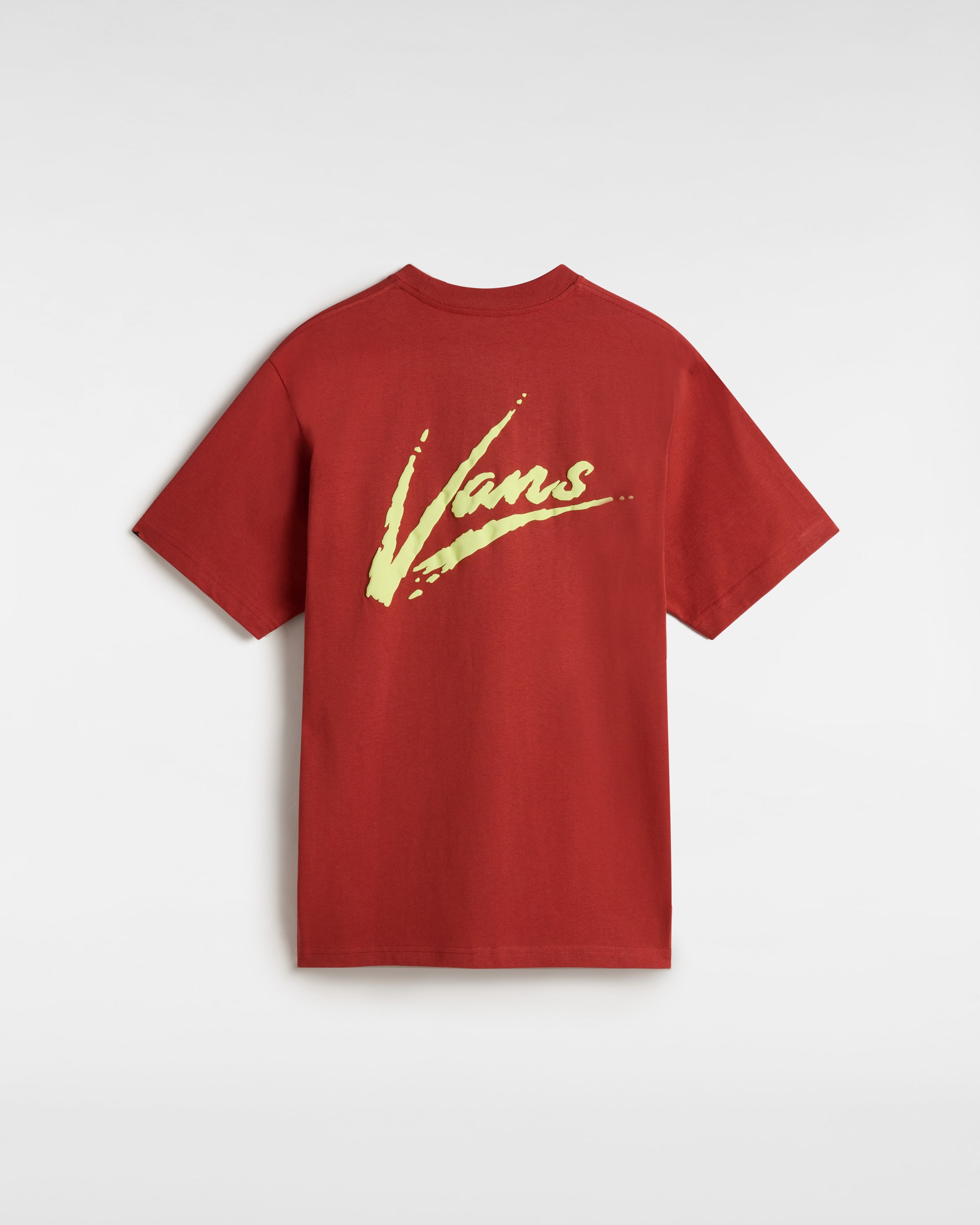 Tshirt Brush Script VANS Rouge ALT1