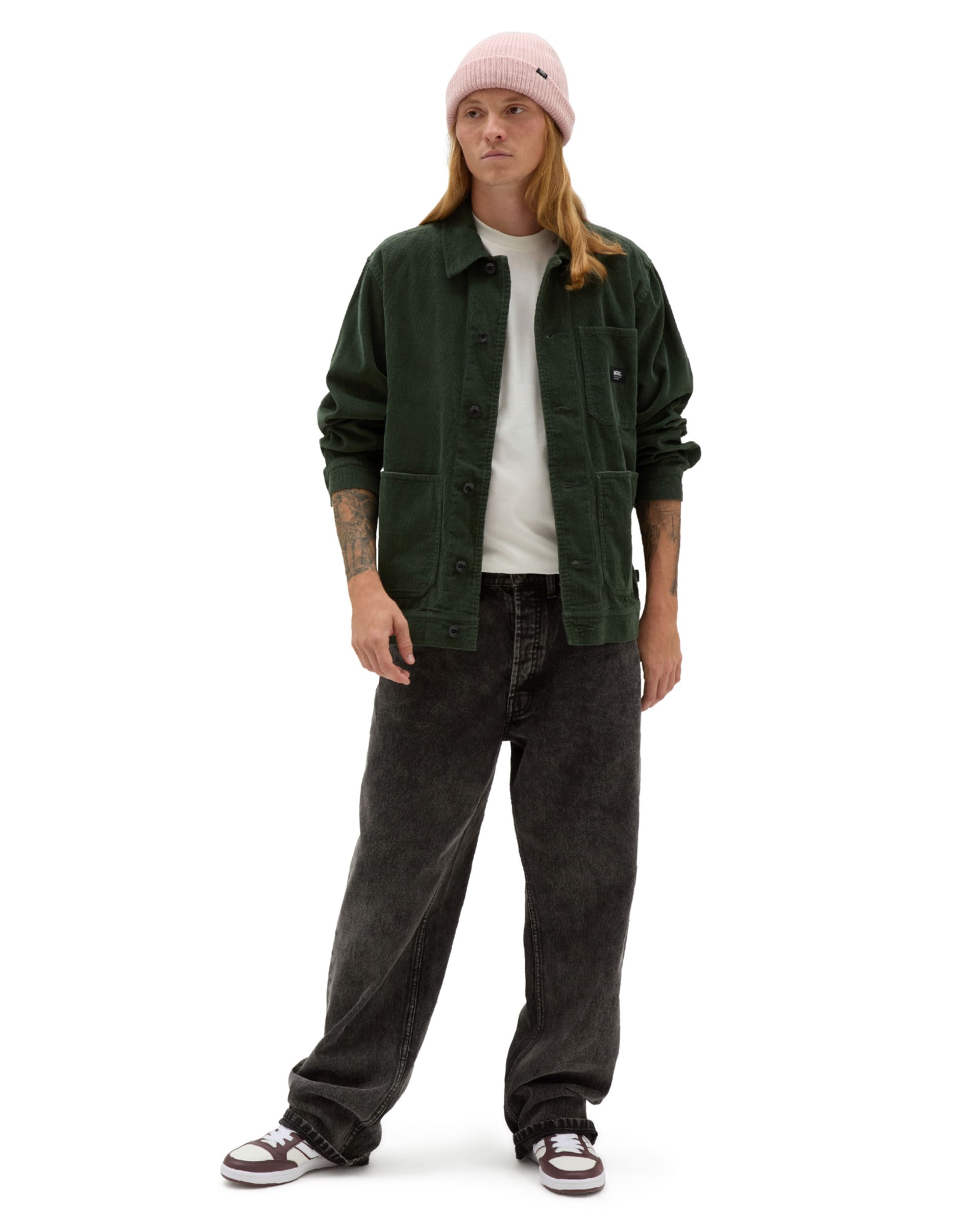 Drill Chore Corduroy Coat VANS Green ALT1