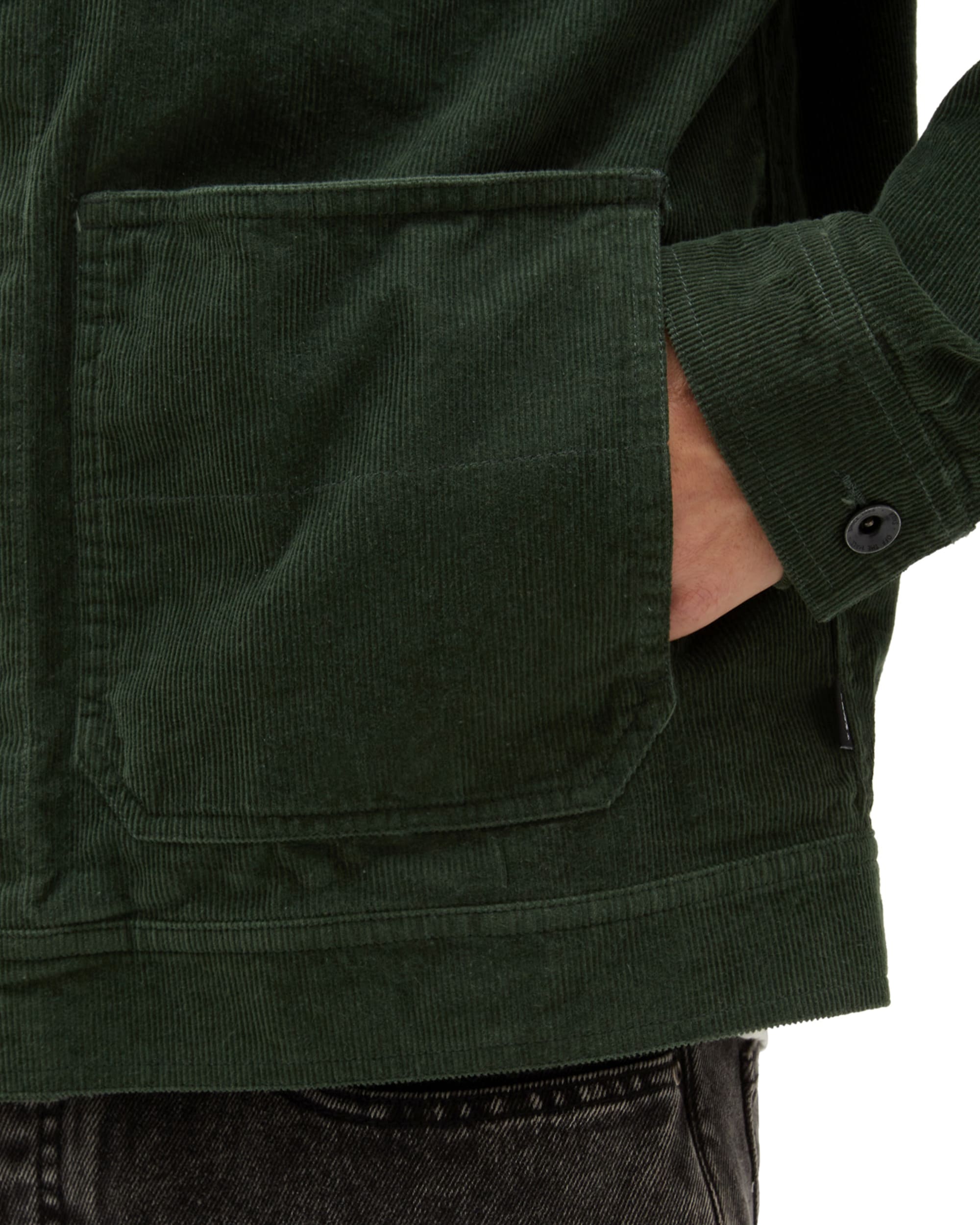 Drill Chore Corduroy Coat VANS Green ALT4