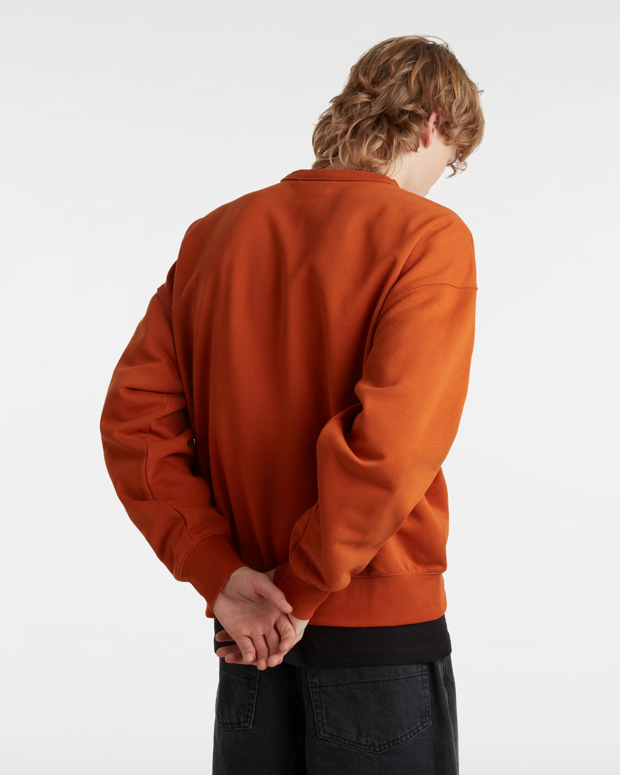 Sweat rasducou Premium Logo Crew VANS Orange ALT3