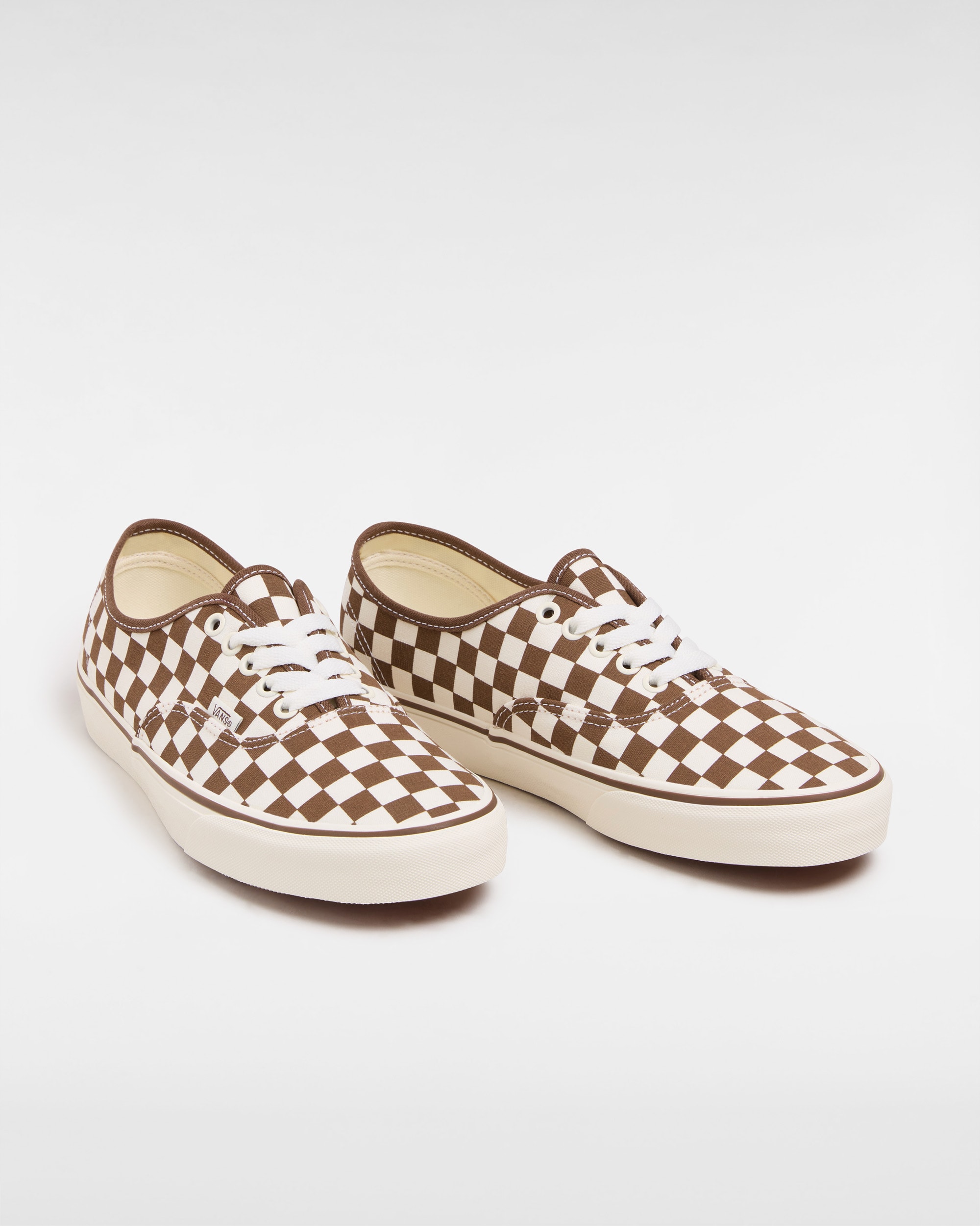 Authentic Checkerboard Shoes VANS BrownWhite ALT1